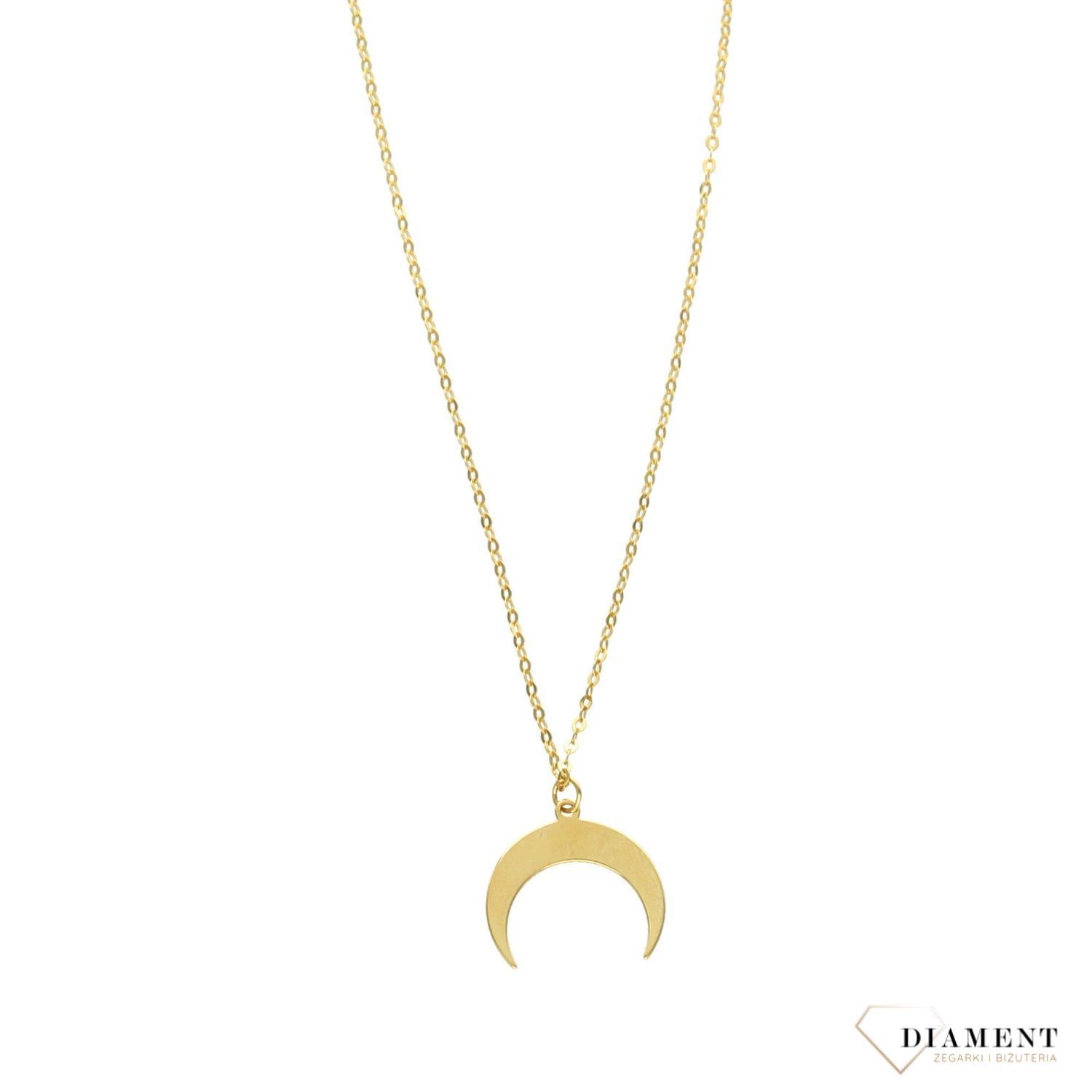 Złoty naszyjnik celebrytka księżyc PL0174NG8K.jpg