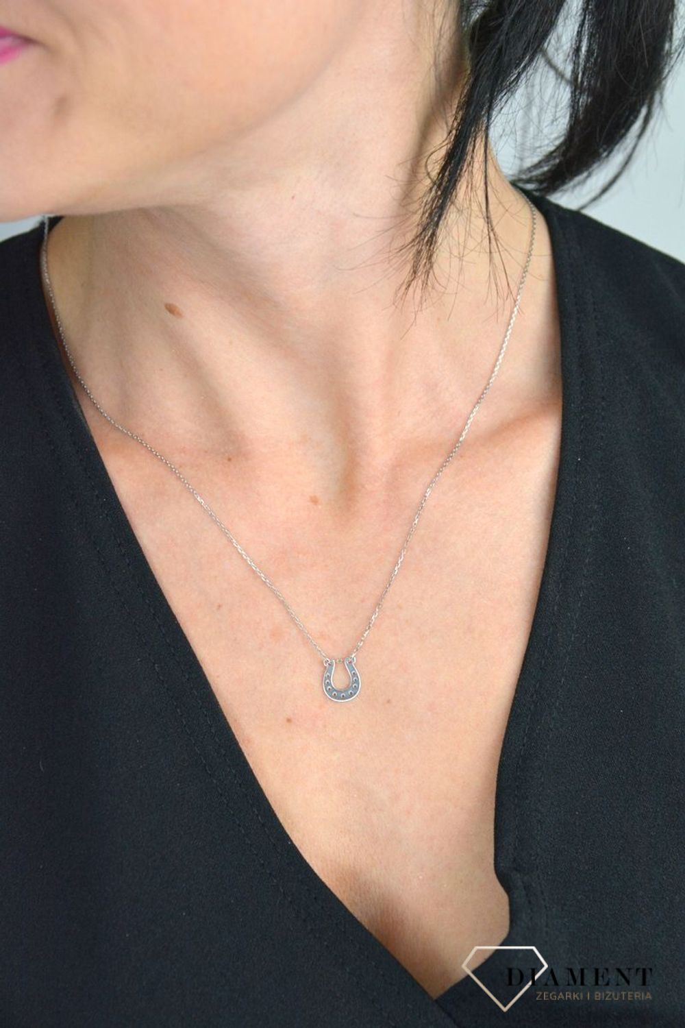 Srebrny naszyjnik celebrytka podkowa na szczęście DIA-NSZ-PODKOWA2-925.jpg