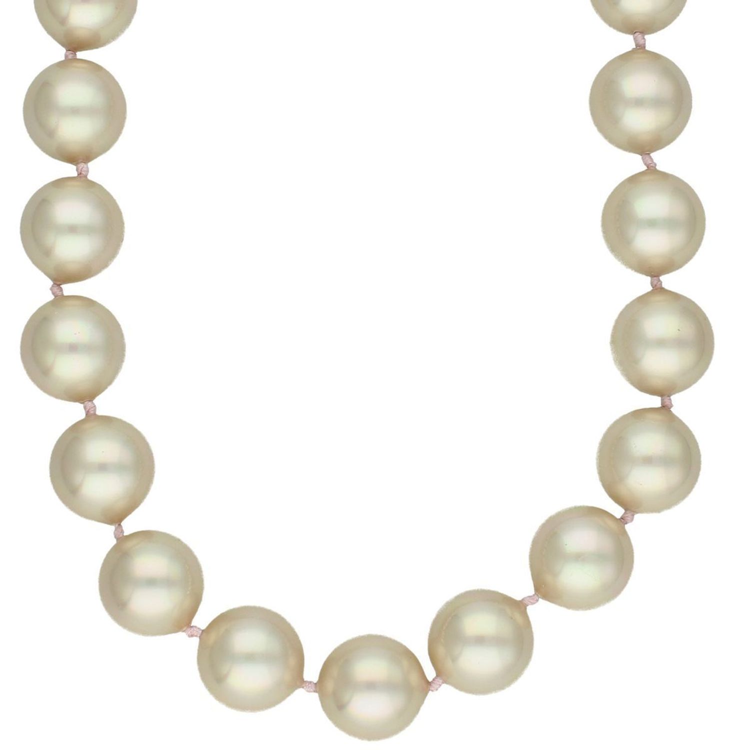 Naszyjnik z perłopławów 15 mm  Jasny beż  Supełkowanie  Srebro 925  Perły z Oceanu Spokojnego  45 cm (2).jpg