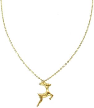Naszyjnik srebrny pozłacany 925 DIA-NSZ-RENIFER-925 – zawieszka renifer, ankier 42 cm.jpg