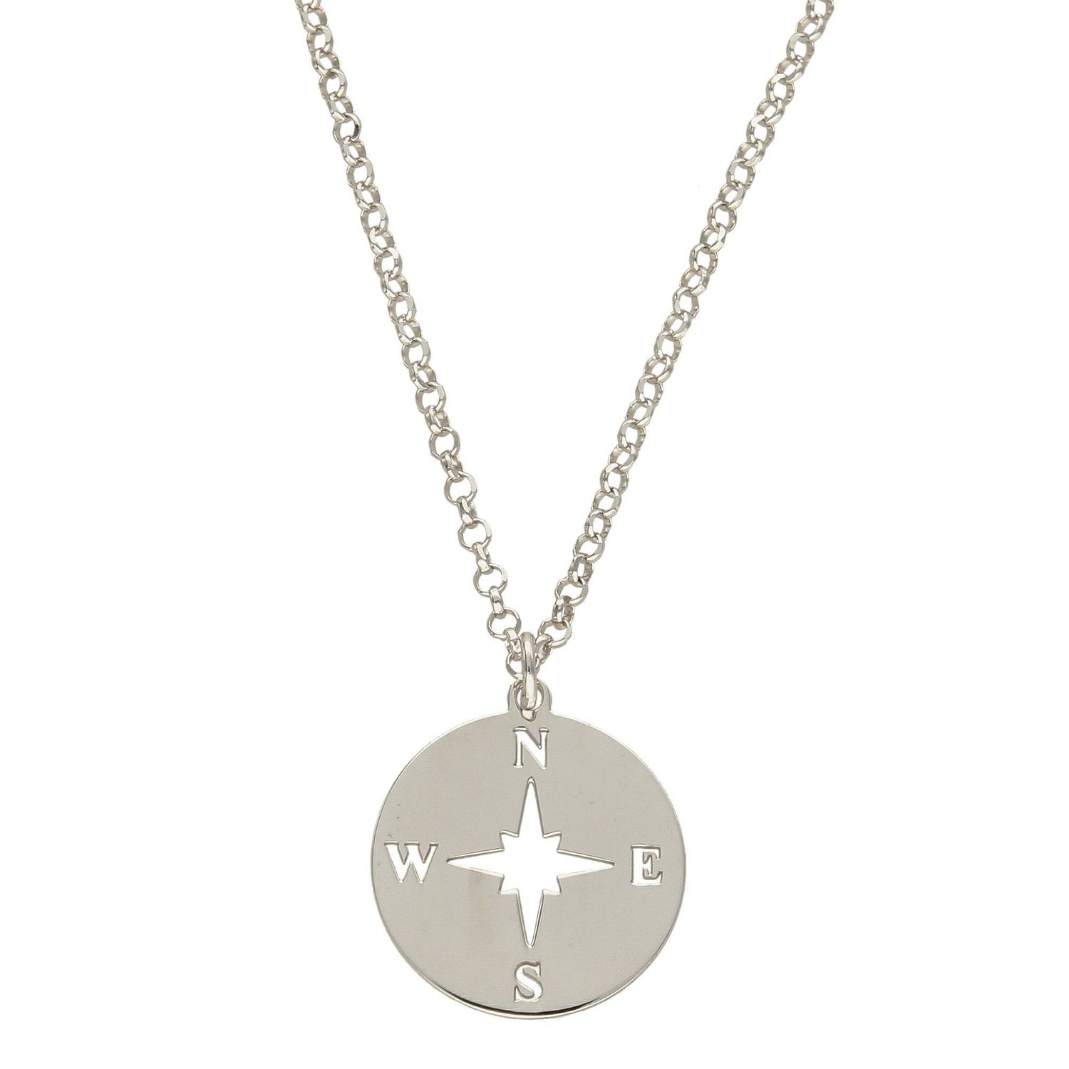 Srebrny naszyjnik celebrytka z zawieszką 'Róża wiatrów' DIA-NSZ-ROZA-WIATROW-925.jpg