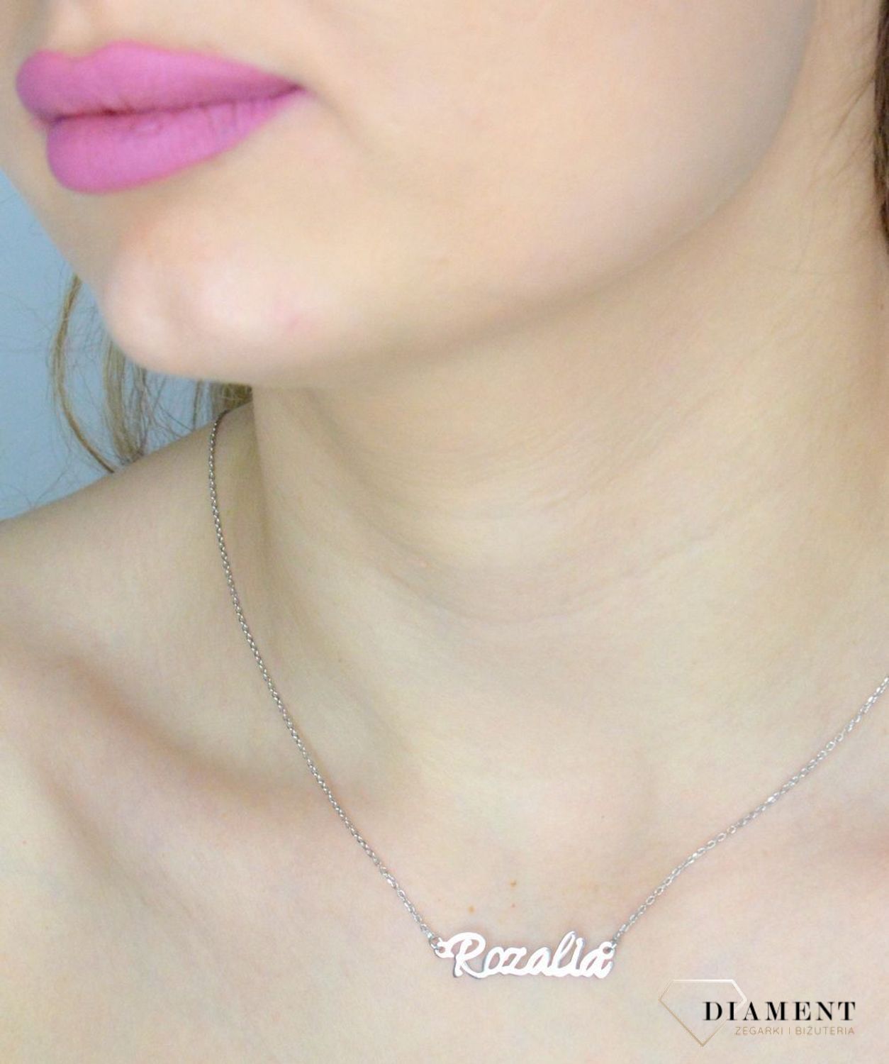 Naszyjnik damski z imieniem Rozalia 925 srebrna celebrytka DIA-NSZ-ROZALIACELR-925.jpg