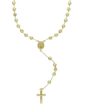Złoty naszyjnik różaniec z medalikiem i krzyżykiem 585 (1).jpg