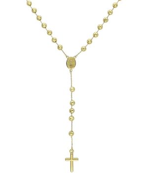Złoty naszyjnik różaniec z medalikiem i krzyżykiem 585 (3).jpg