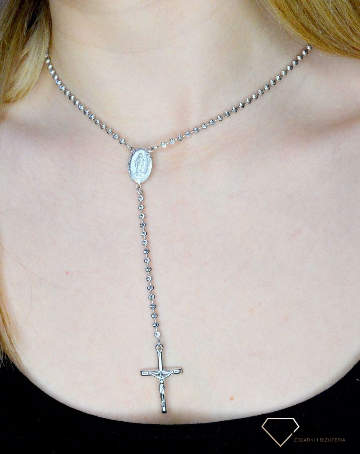 Srebrny Różaniec naszyjnik srebrny różaniec 'ozdobne koraliki' DIA-NSZ-ROZANIEC-925-APARTI.jpg