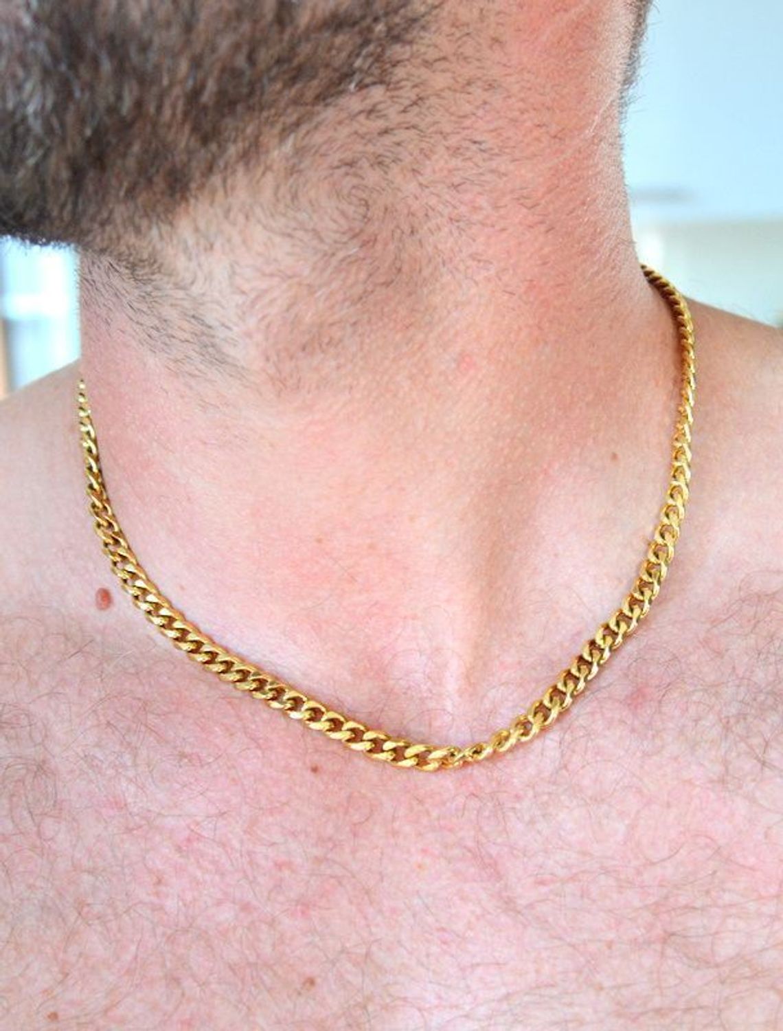 Naszyjnik męski stalowy pancerka w złotym kolorze DIA-NSZ-S6392839-STAL (3).jpg