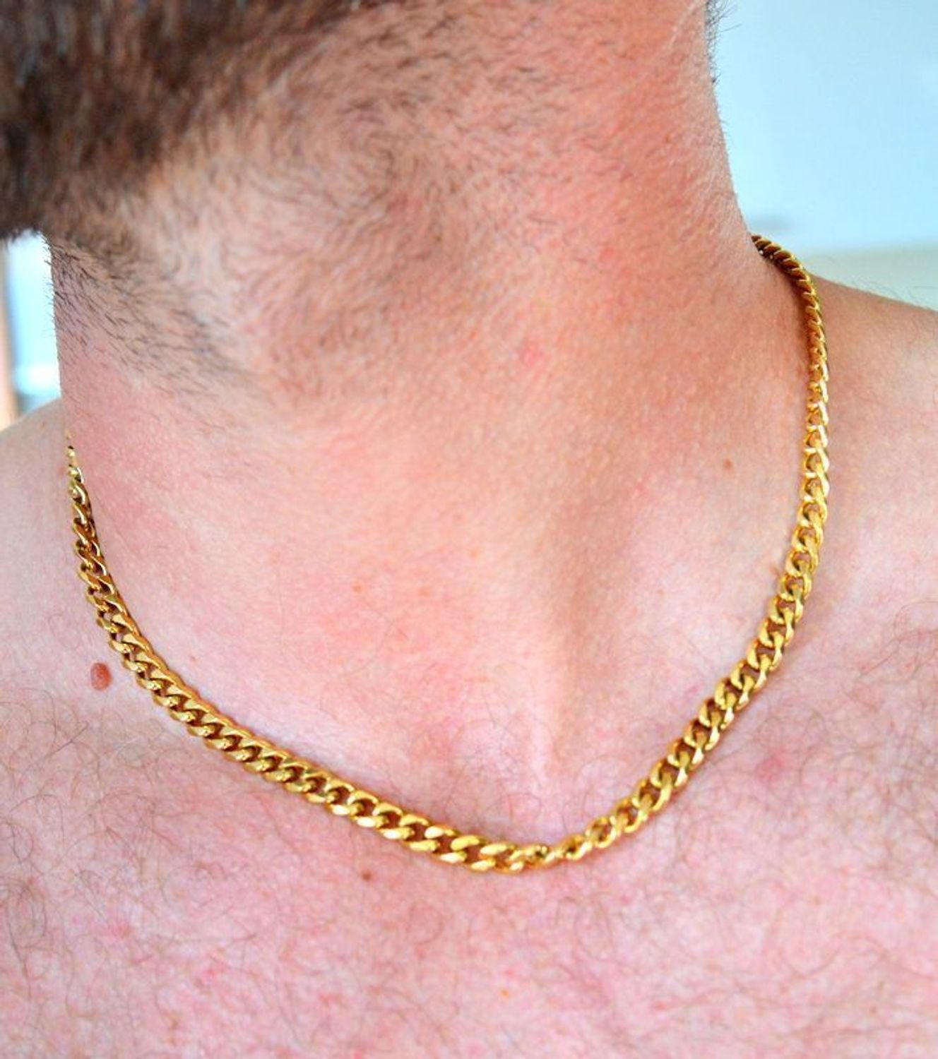 Naszyjnik męski stalowy pancerka w złotym kolorze DIA-NSZ-S6392839-STAL (3).jpg