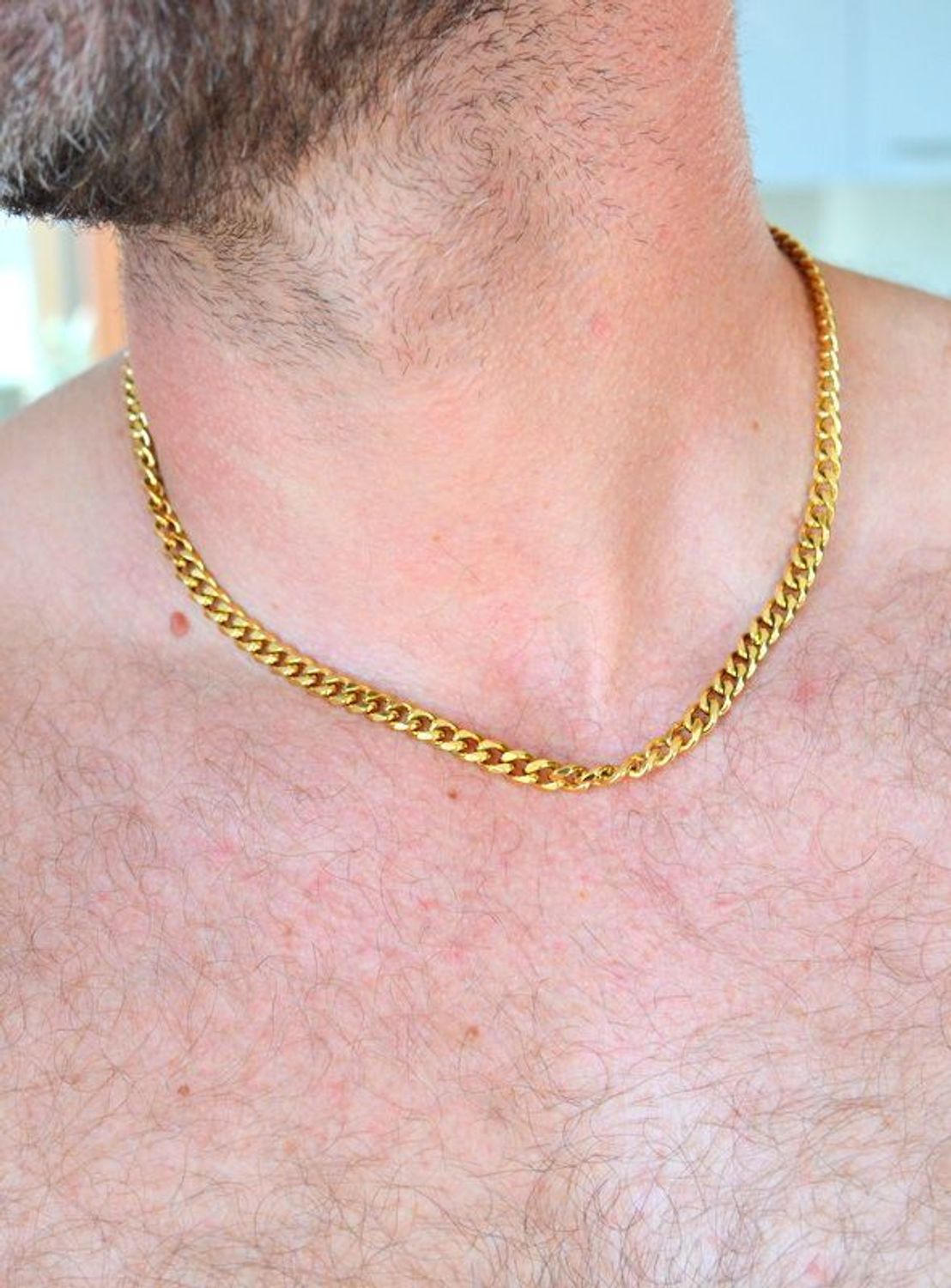 Naszyjnik męski stalowy pancerka w złotym kolorze DIA-NSZ-S6392839-STAL (3).jpg