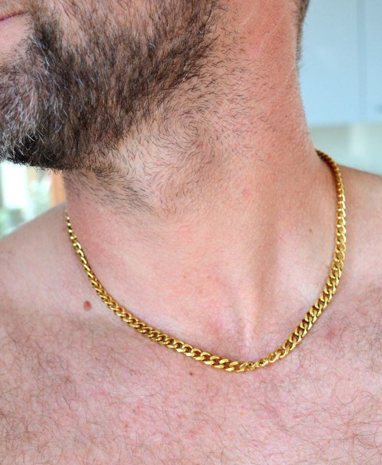 Naszyjnik męski stalowy pancerka w złotym kolorze DIA-NSZ-S6392839-STAL (3).jpg