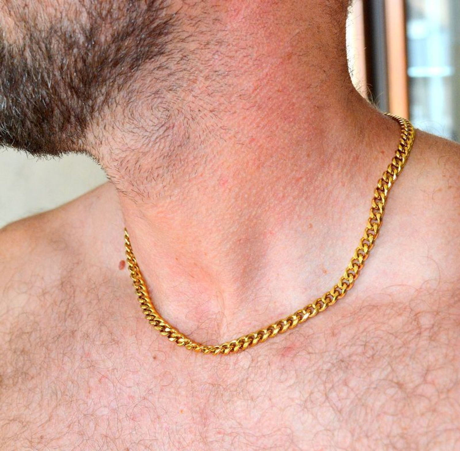 Naszyjnik męski stalowy pancerka w złotym kolorze DIA-NSZ-S6392839-STAL (3).jpg