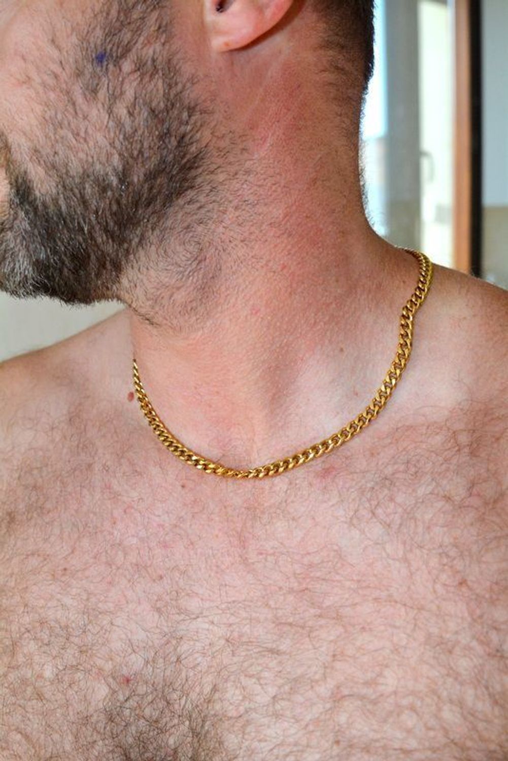 Naszyjnik męski stalowy pancerka w złotym kolorze DIA-NSZ-S6392839-STAL (3).jpg