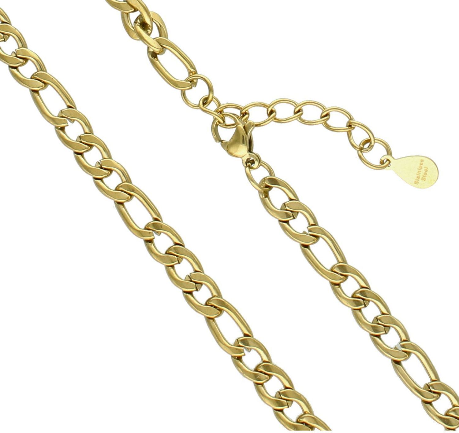 Naszyjnik męski stalowy figaro w złotym kolorze DIA-NSZ-S6512739-STAL (1).jpg