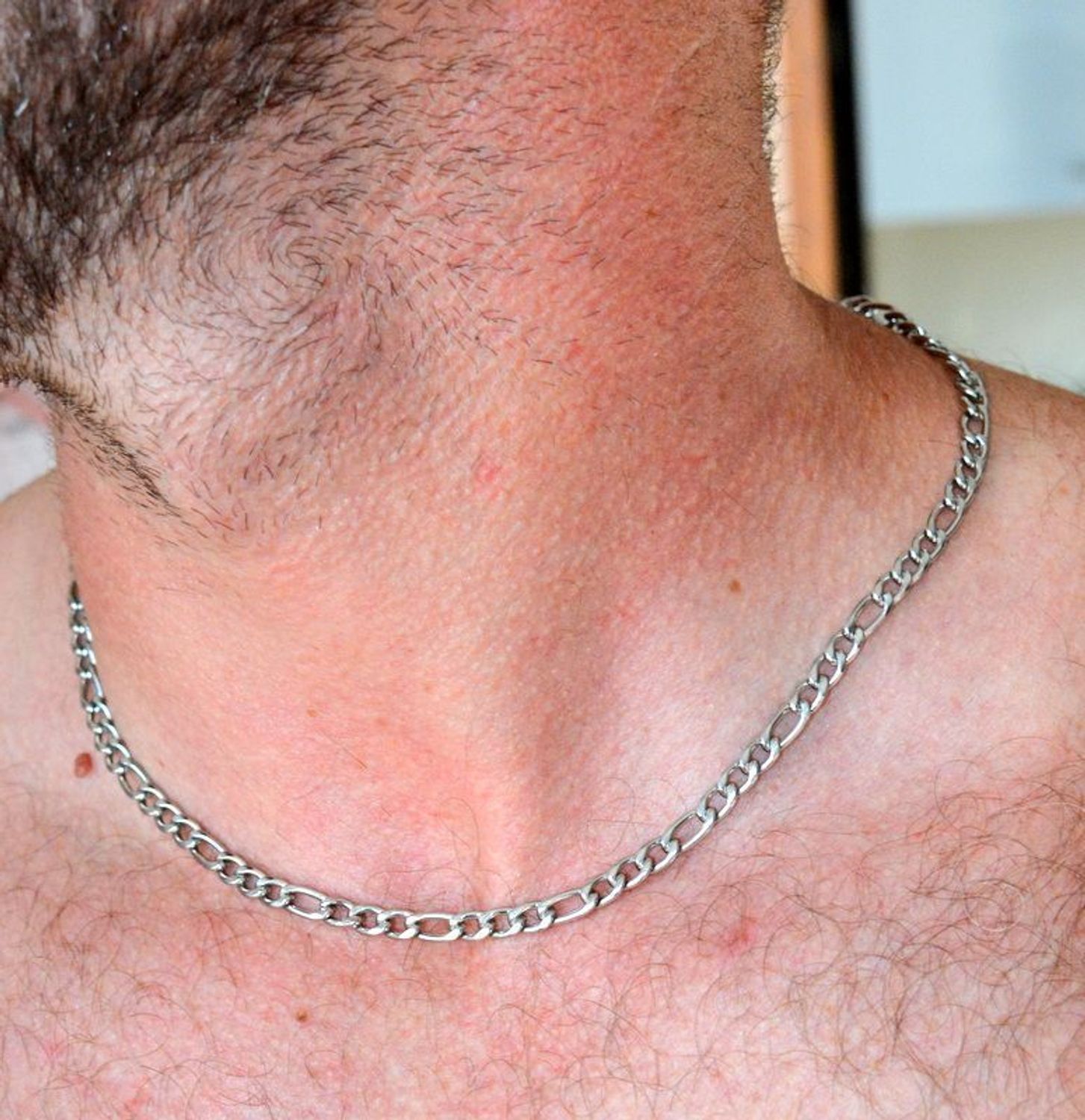 Naszyjnik męski stalowy figaro w srebrnym kolorze DIA-NSZ-S6542537-STAL (1).jpg