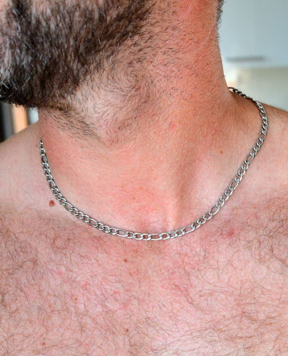 Naszyjnik męski stalowy figaro w srebrnym kolorze DIA-NSZ-S6542537-STAL (1).jpg