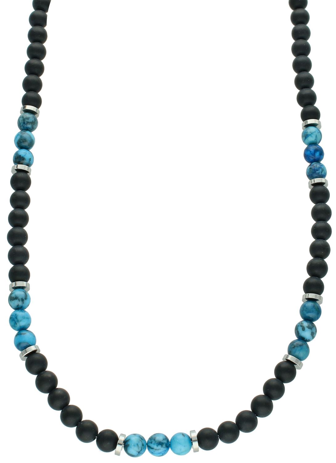 Naszyjnik agat mat,turkus DIA-NSZ-S7164456-STAL Naszyjnik męski agat, turkus. Naszyjniki z kamieniami naturalnymi od lat zachwycają elegancją i ponadczasowym pięknem. 11.jpg