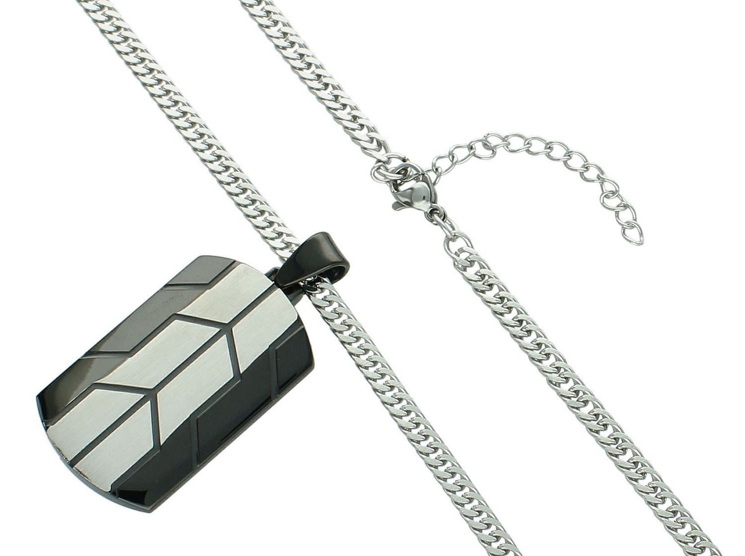 Naszyjnik męski stalowy nieśmiertelnik z blaszką Grawer DIA-NSZ-S7412839-STAL Nieśmiertelnik dla prawdziwego mężczyzny. Naszyjnik stalowy męski nieśmiertelnik z możliwością graweru1.jpg