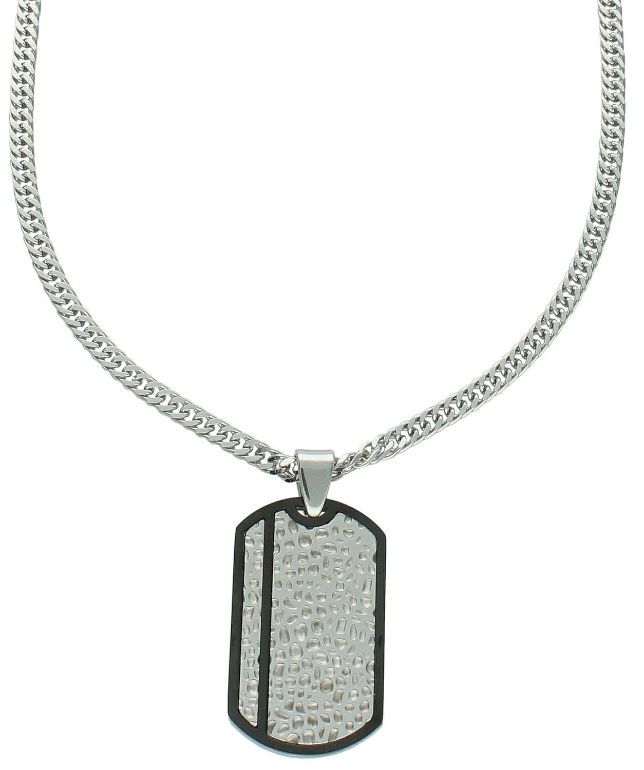 Naszyjnik męski stalowy nieśmiertelnik z blaszką Grawer DIA-NSZ-S7572839-STAL Nieśmiertelnik dla prawdziwego mężczyzny. Naszyjnik stalowy męski nieśmiertelnik z możliwością graweru,1.jpg