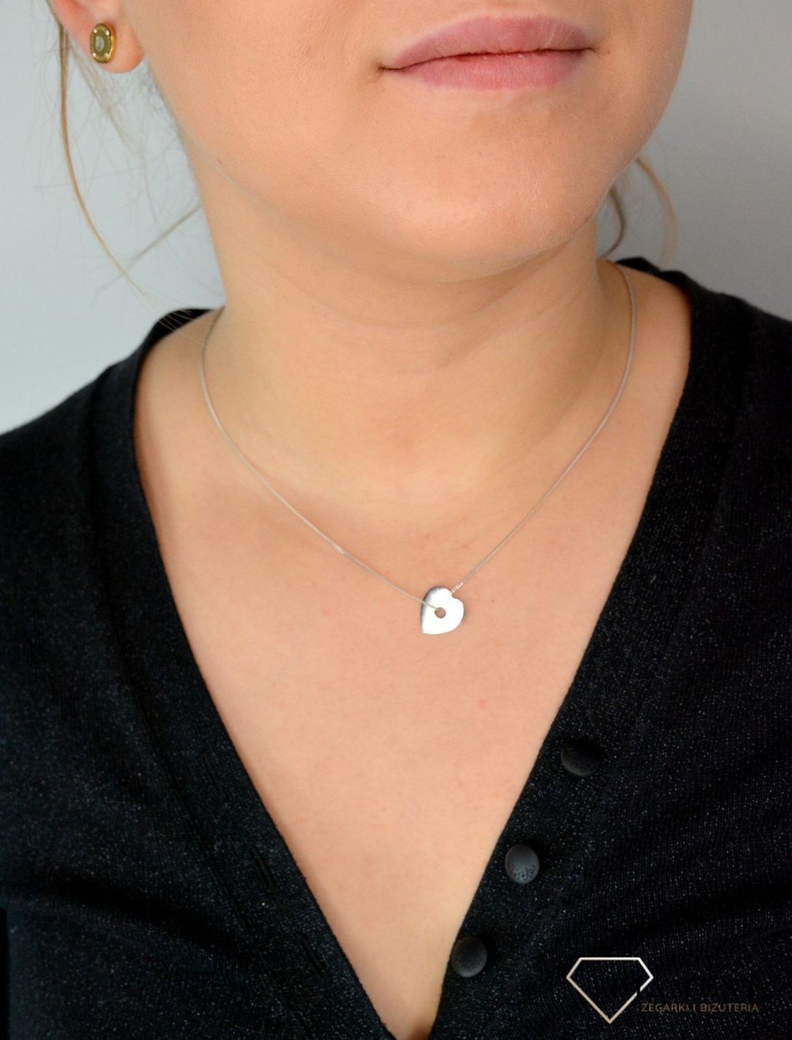 Srebrny naszyjnik celebrytka delikatny łańcuszek z serduszkiem DIA-NSZ-SERCE1-925.jpg