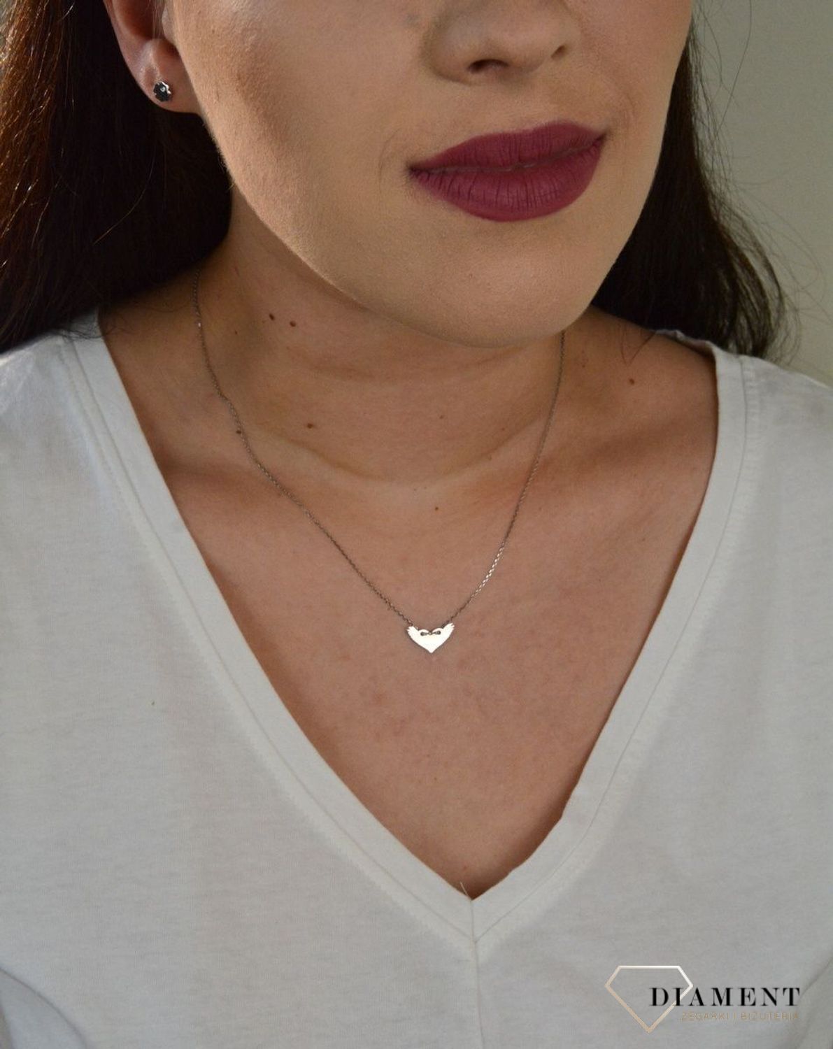 Srebrny naszyjnik celebrytka serce ze skrzydłami DIA-NSZ-SERCE10-925.jpg