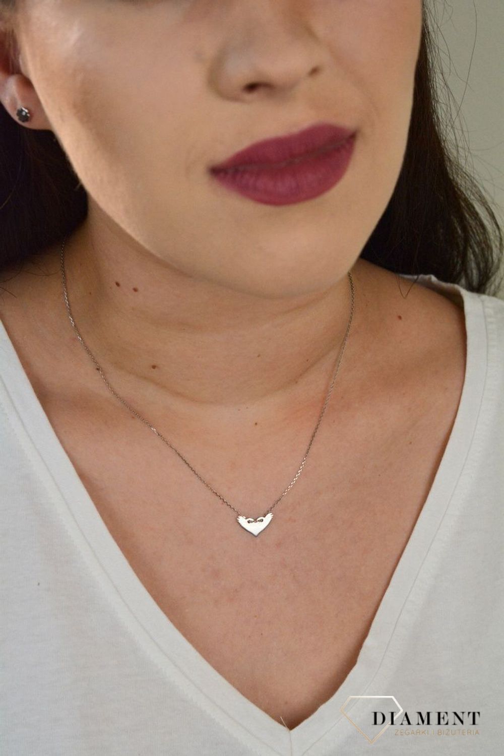 Srebrny naszyjnik celebrytka serce ze skrzydłami DIA-NSZ-SERCE10-925.jpg