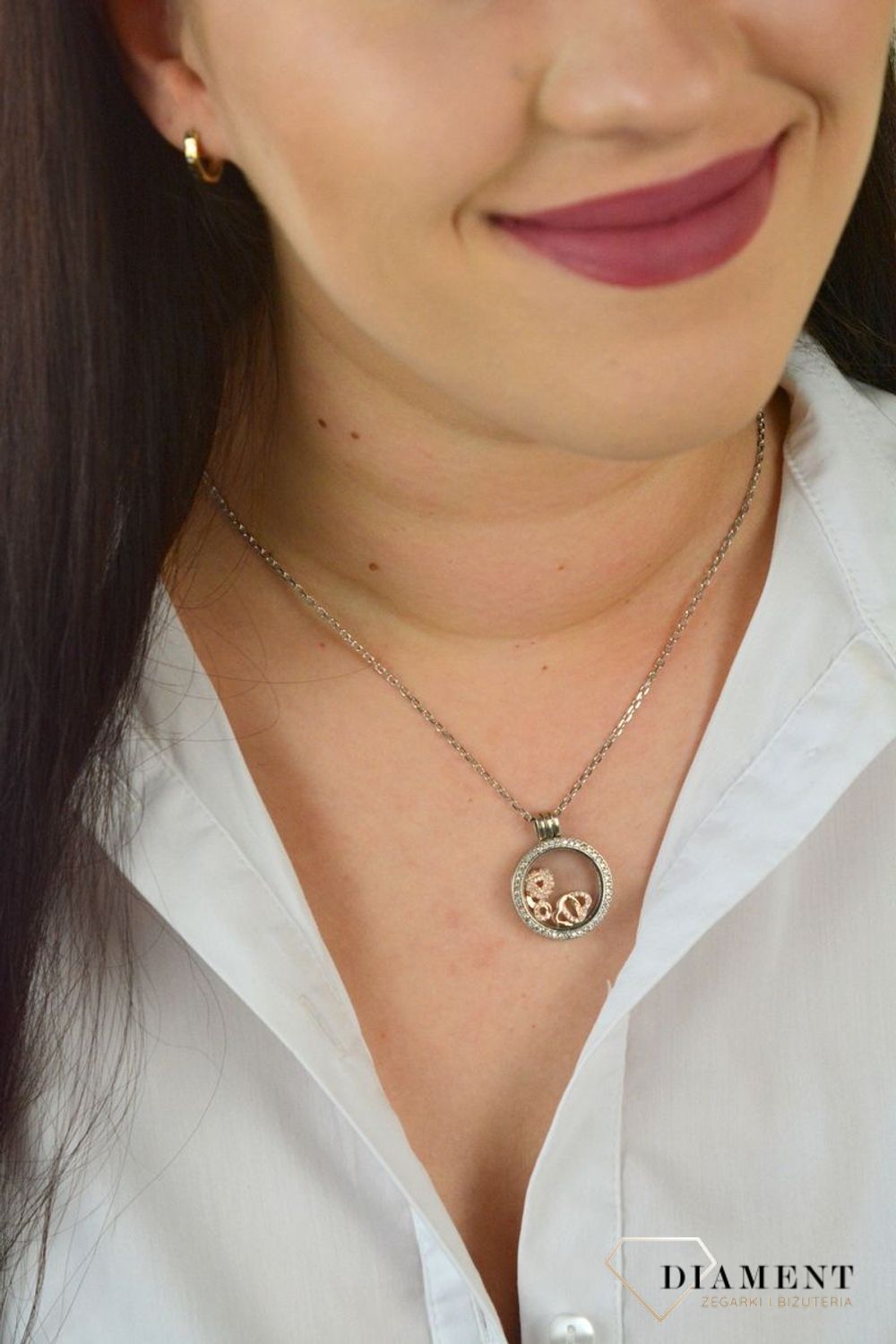 Srebrny naszyjnik celebrytka serca zamknięte w kółku DIA-NSZ-SERCE17-925.jpg