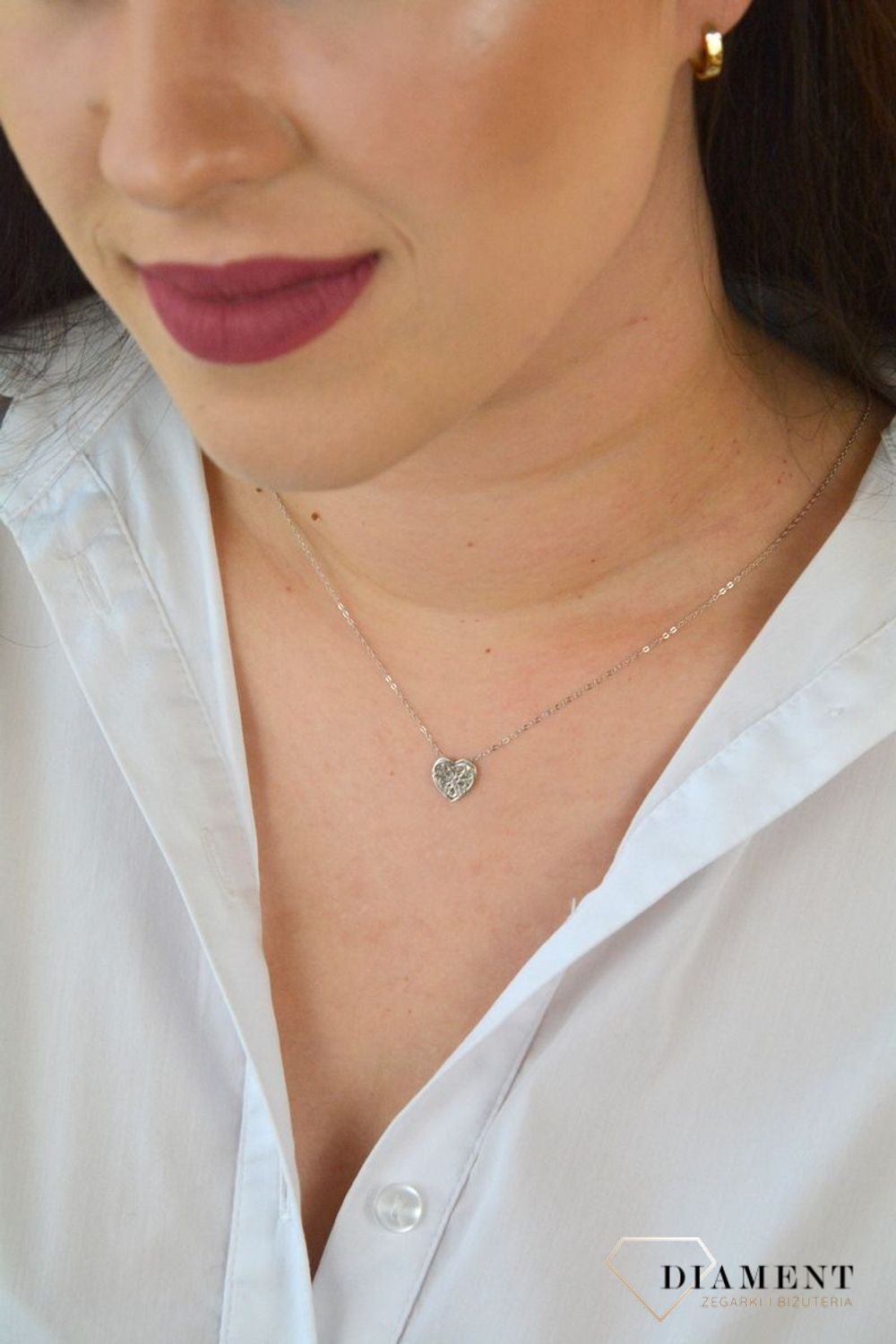 Srebrny naszyjnik celebrytka dwa serca DIA-NSZ-SERCE18-925.jpg