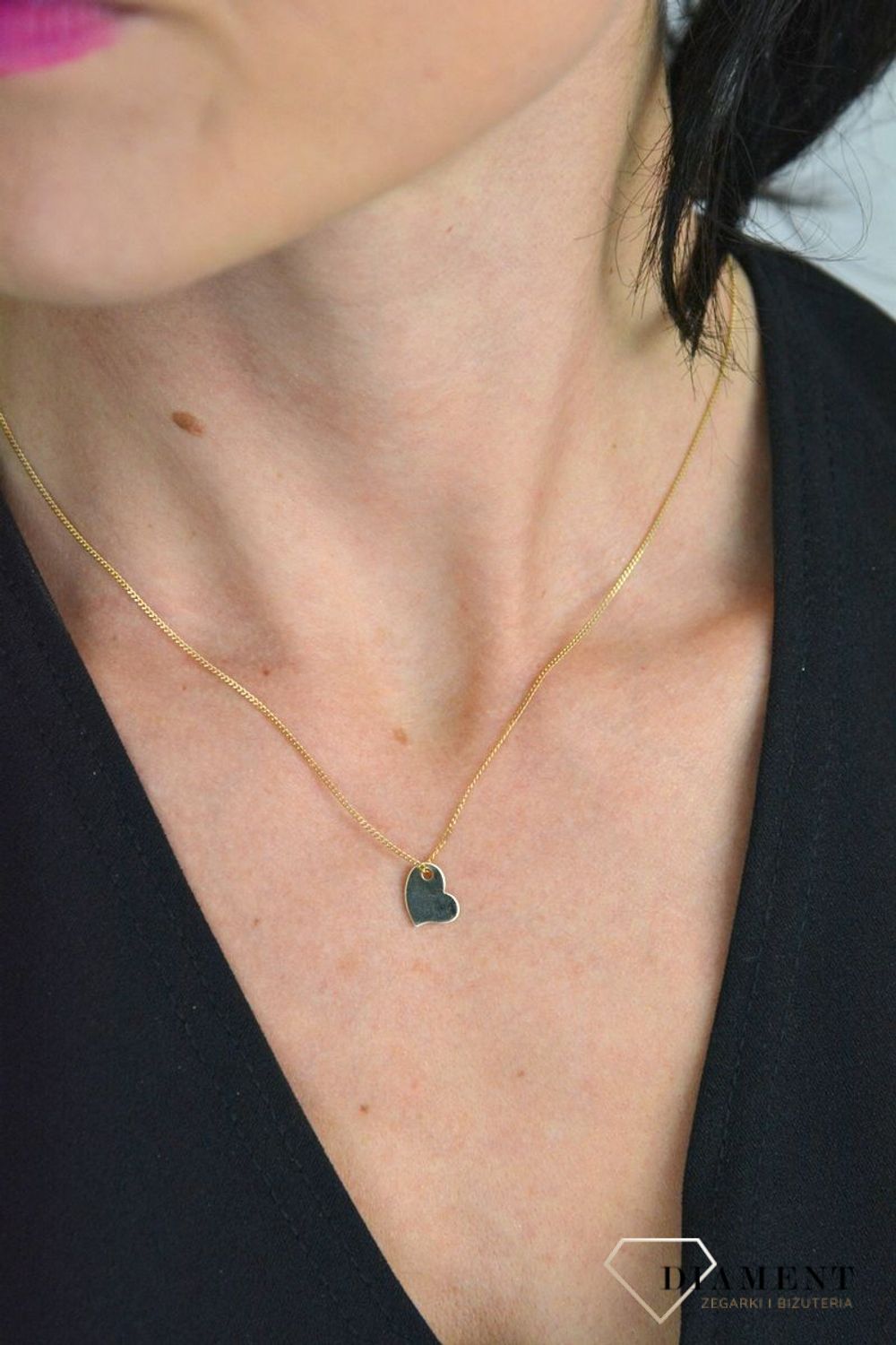 Srebrny naszyjnik celebrytka gładkie serce DIA-NSZ-SERCE20-925.jpg