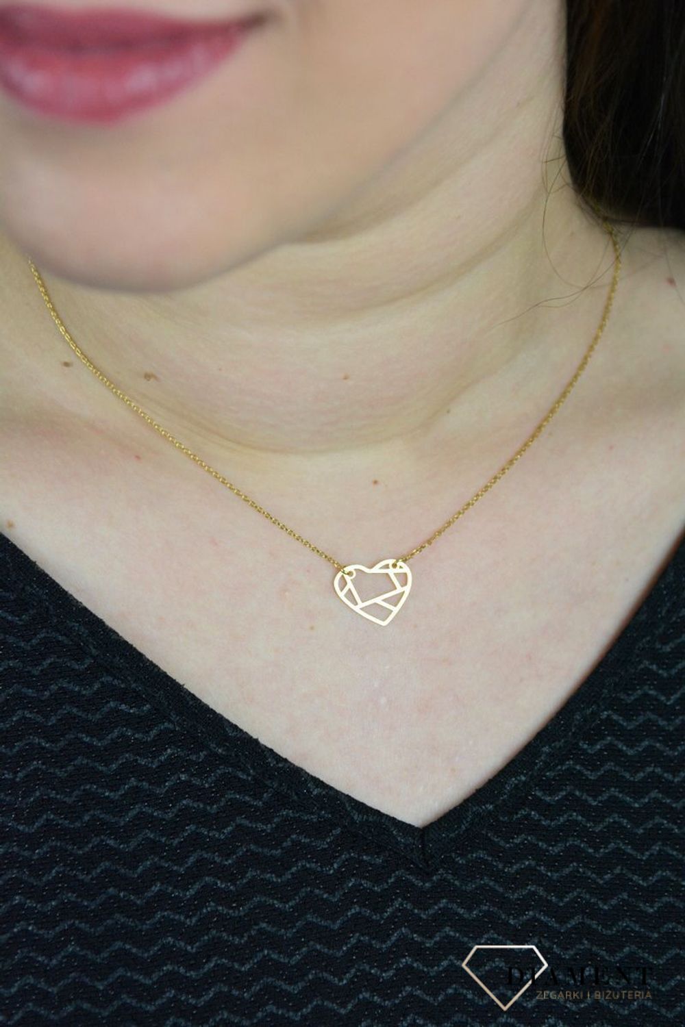 Srebrny naszyjnik celebrytka serce DIA-NSZ-SERCE23-925..jpg