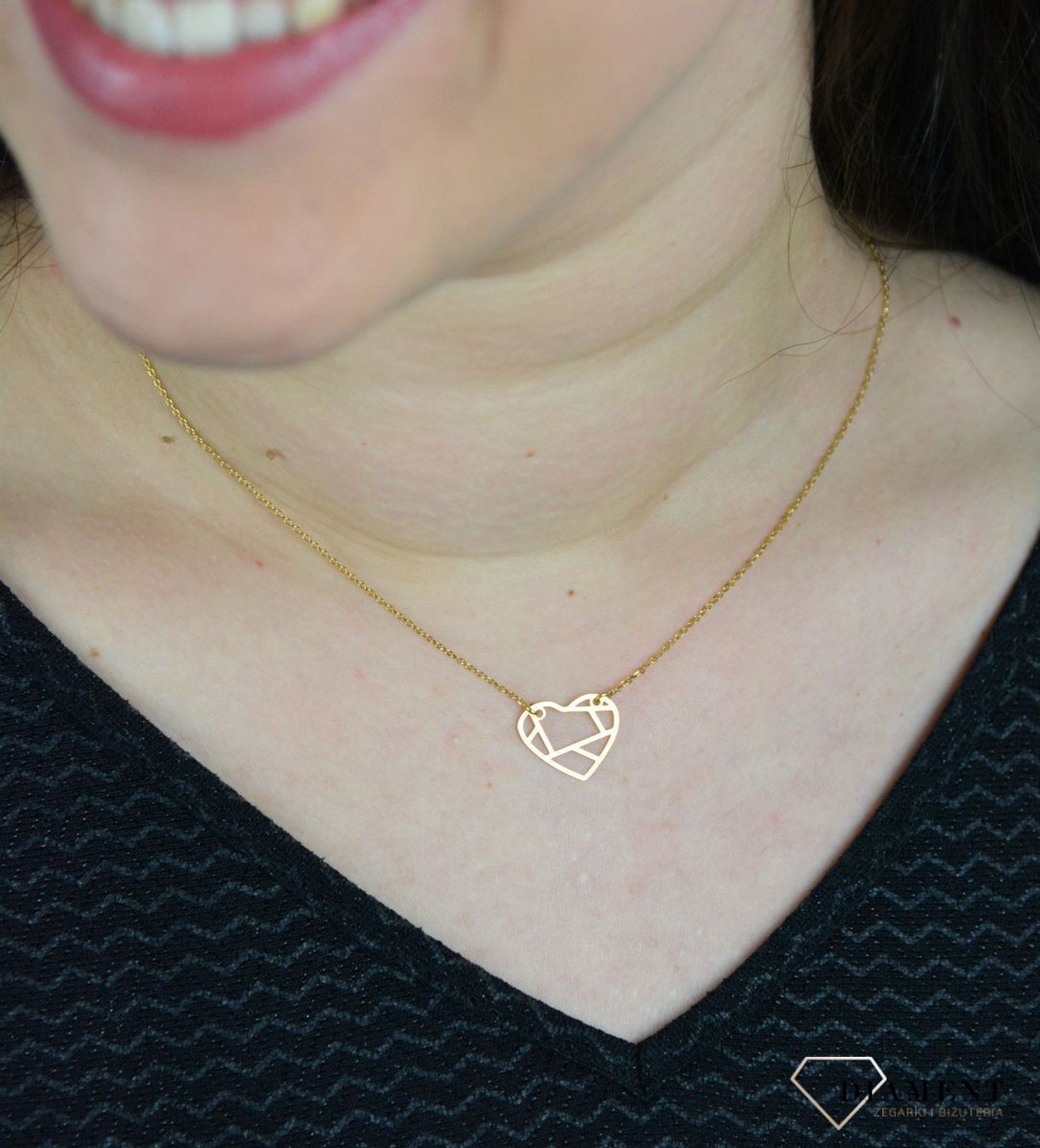 Srebrny naszyjnik celebrytka serce DIA-NSZ-SERCE23-925..jpg