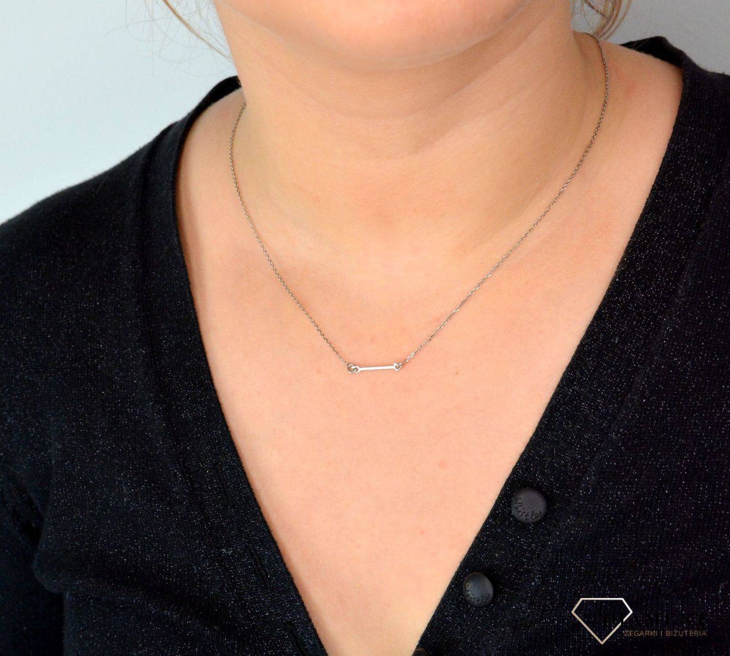 Srebrny naszyjnik celebrytka ze strzałą DIA-NSZ-STARZALA1-925.jpg