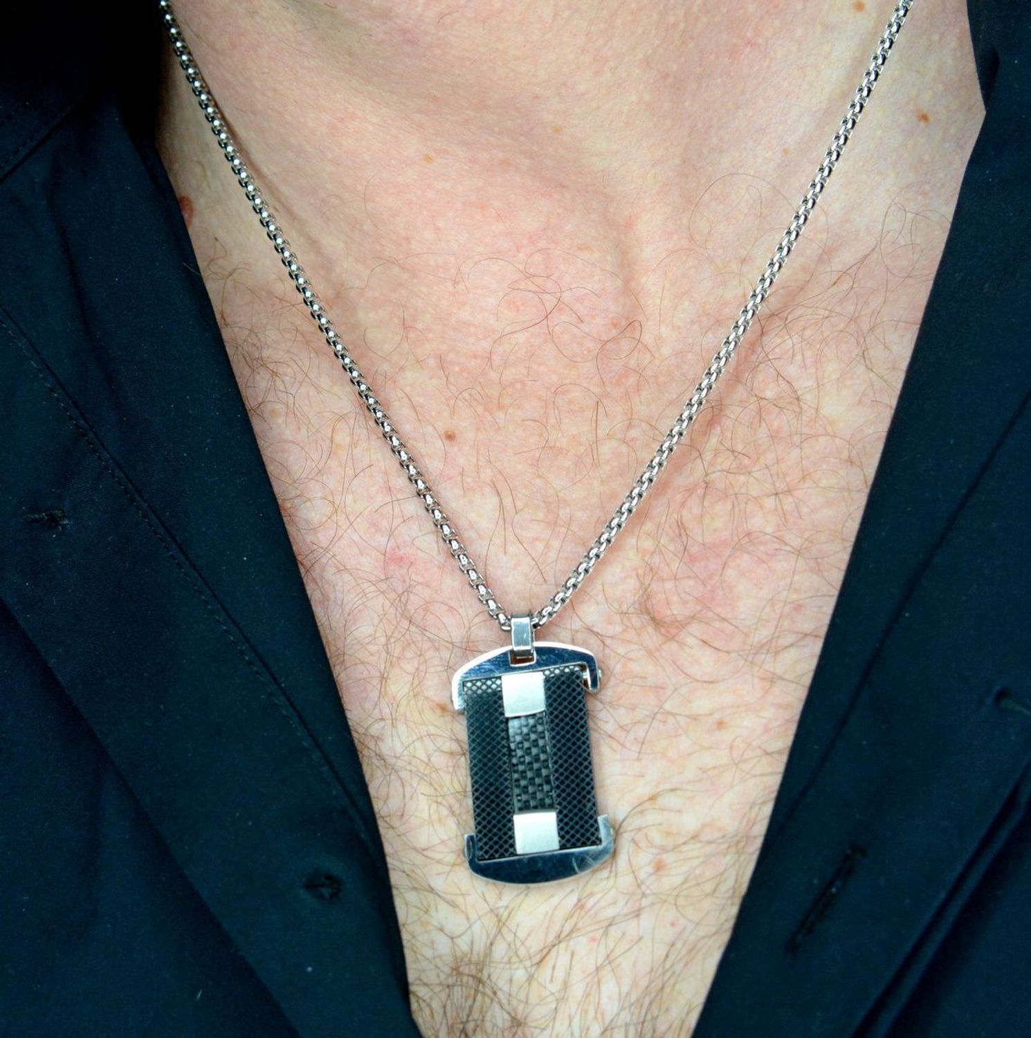 Naszyjnik męski stalowy nieśmiertelnik z blaszką Grawer gratis DIA-NSZ-W5063446-STAL. Naszyjnik męski stalowy. Naszyjnik męski nieśmiertelnik..jpg