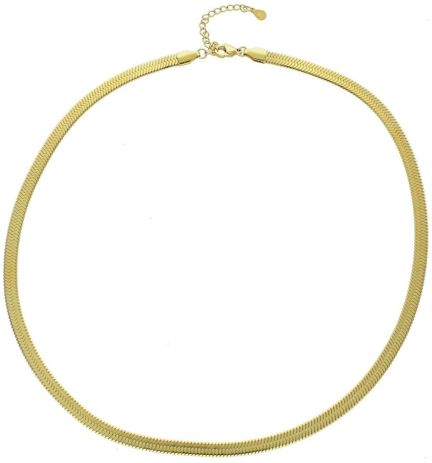 Naszyjnik damski stalowy pozłacany szeroka taśma 5 mm  DIA-NSZ-W5811829-STAL.jpg