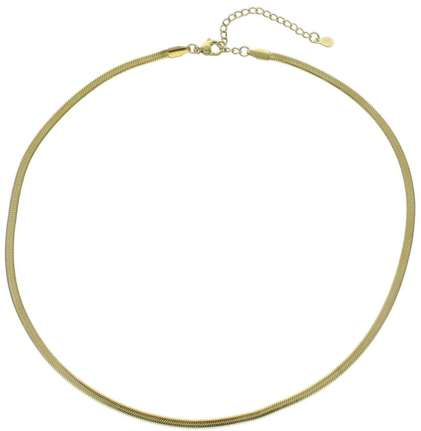 Naszyjnik damski stalowy taśma pozłacana  DIA-NSZ-W5861426-STAL.jpg