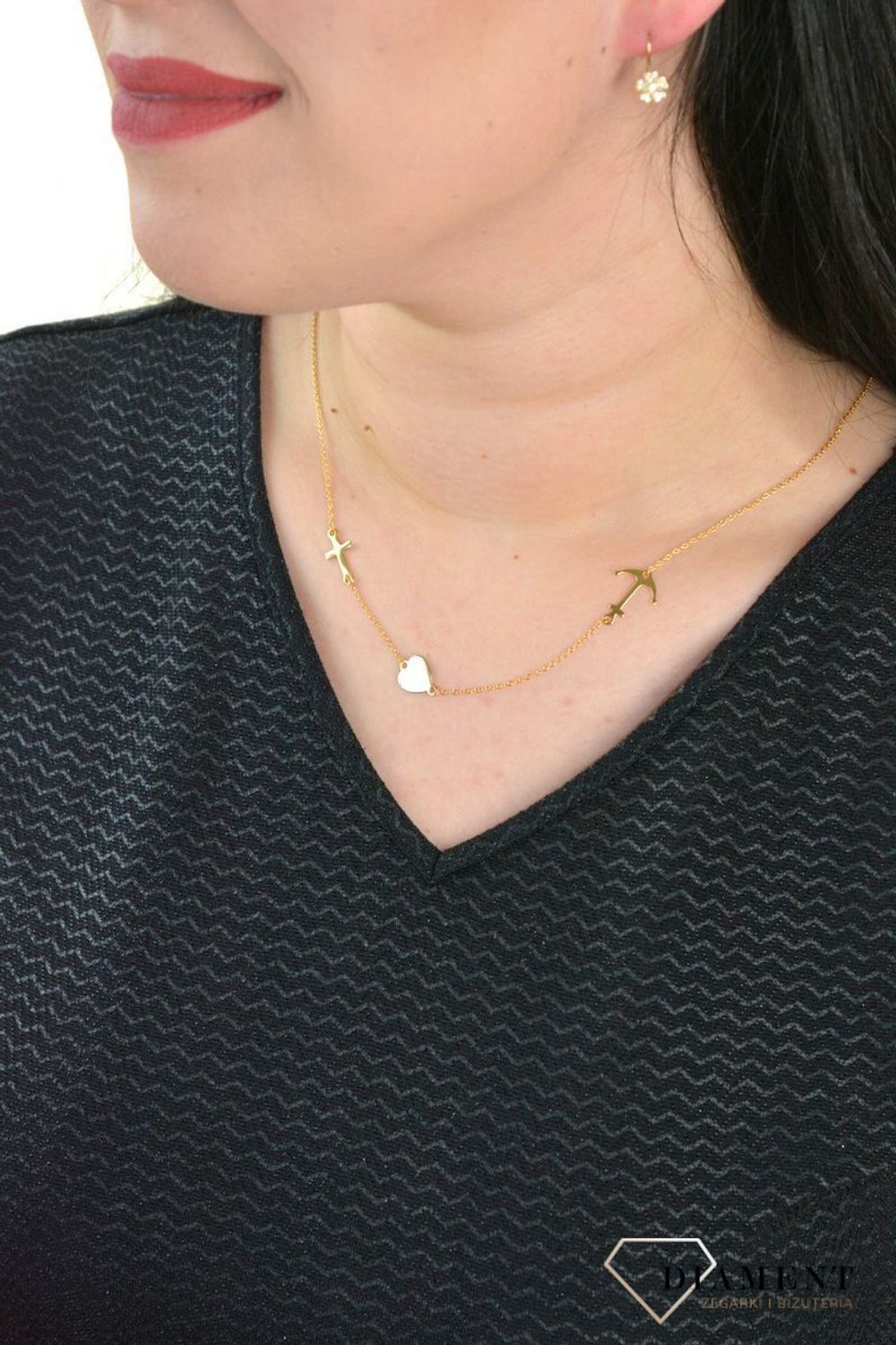 Srebrny naszyjnik celebrytka serce, kotwica i krzyż DIA-NSZ-WIARA-MILOSC-925.jpg
