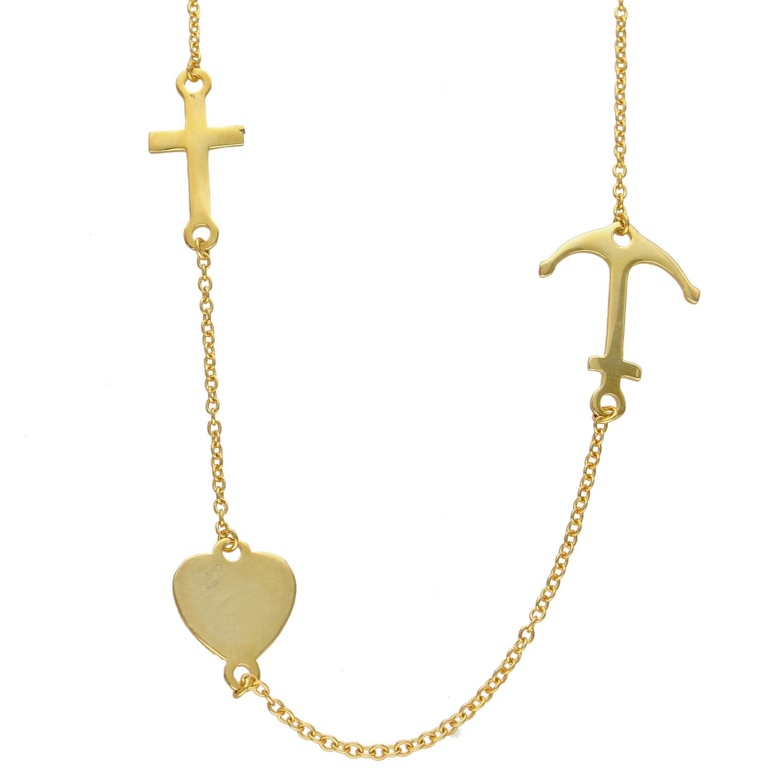 Srebrny naszyjnik celebrytka serce, kotwica i krzyż DIA-NSZ-WIARA-MILOSC-925.jpg