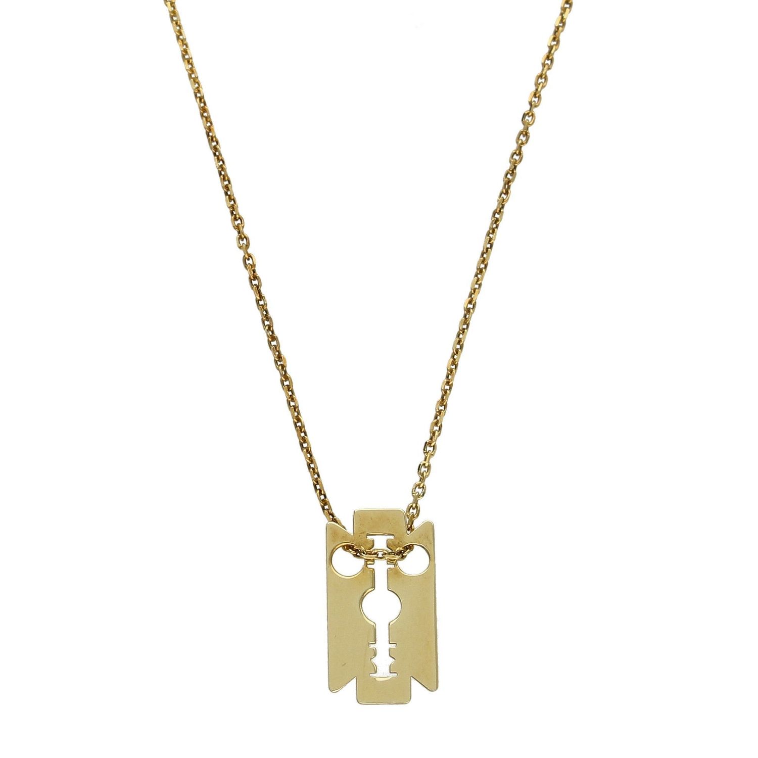 Srebrny naszyjnik celebrytka pozłacana z zawieszką żyletka DIA-NSZ-ZYLETKA-Z-925.jpg