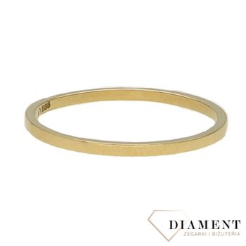 Złoty pierścionek 585 wzór gładkiej obrączki DIA-PRS-0405-585 (1).jpg