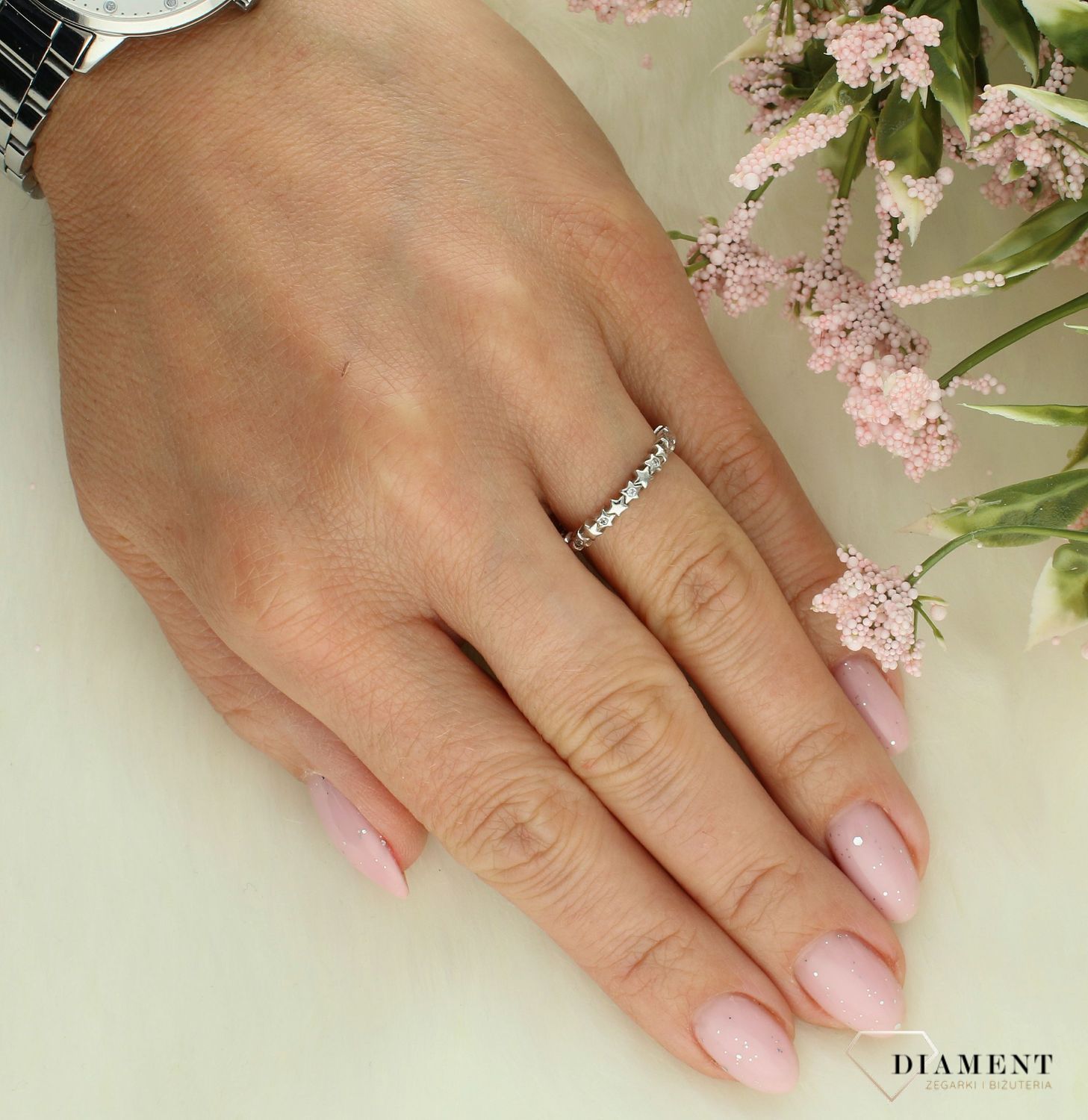 Pierścionek srebrny 925 obrączka z gwiazdkami DIA-PRS-0637-925 (1).jpg