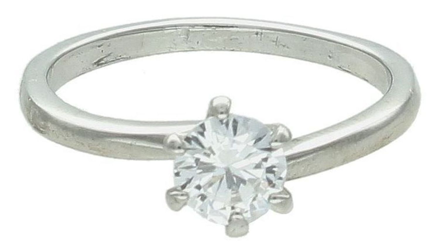 Srebrny pierścionek damski 925 z wystającą cyrkonią rozmiar 12 DIA-PRS-0639-925.jpg