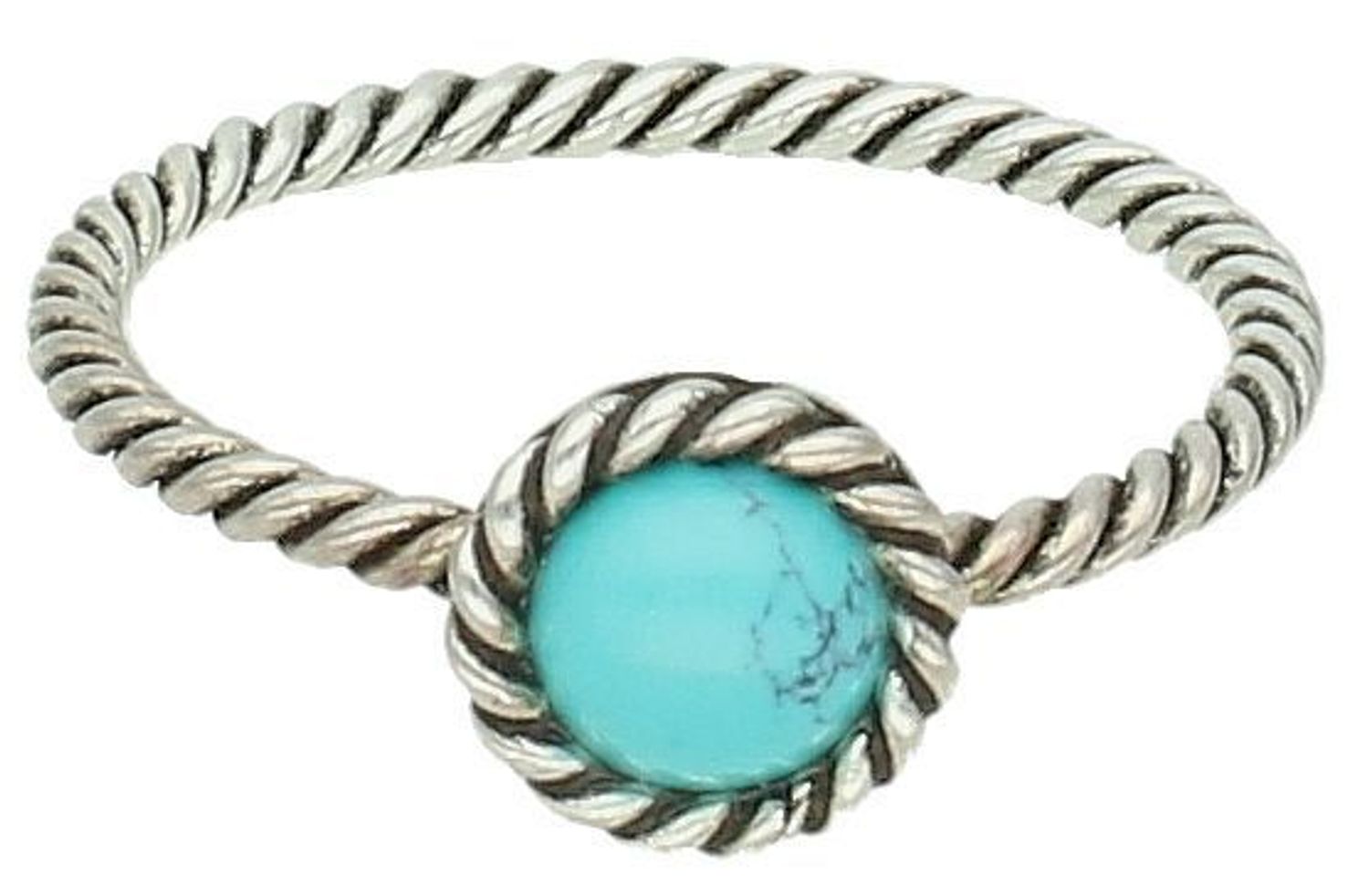 Pierścionek srebrny turkus próba 925, DIA-PRS-0653-925 Srebrny pierścionek wykonany z najwyższej jakości srebra. Idealny pomysł na prezent. Srebrny pierścionek wykonany z próby 925 ozdobiony 1.jpg