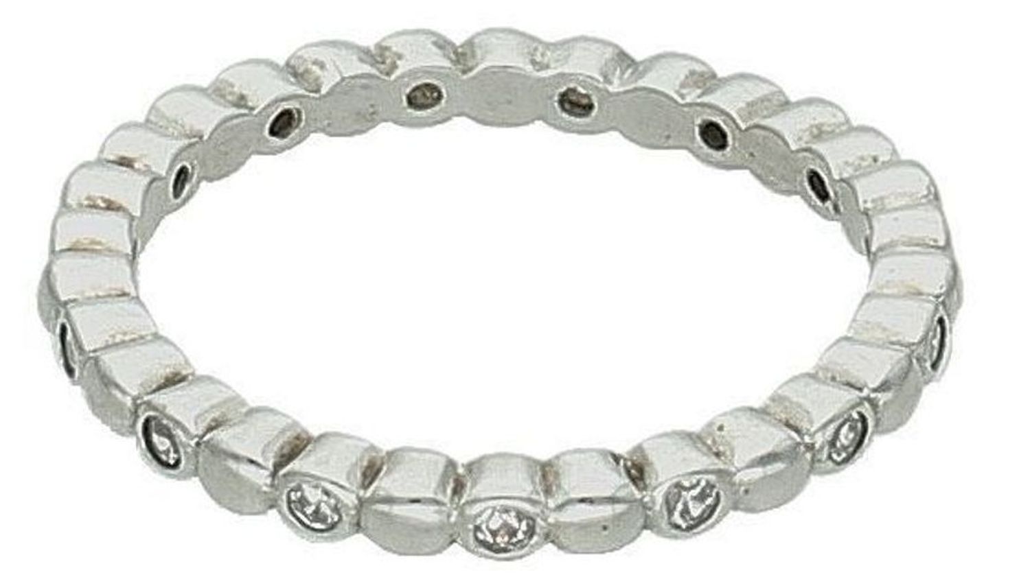 Srebrny pierścionek damski 925 z podłużną cyrkonią rozmiar 12 DIA-PRS-0668-925 1.jpg