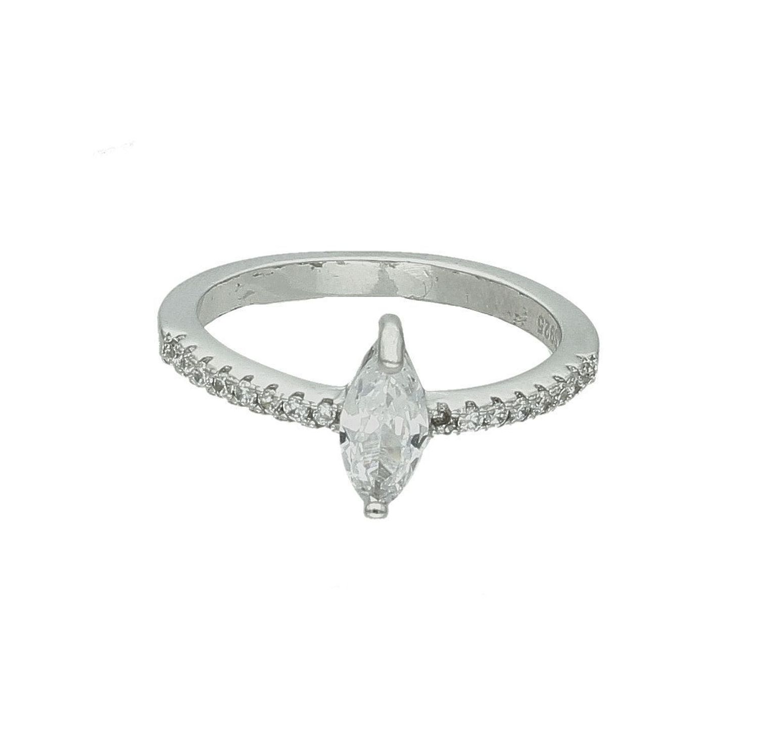 Srebrny pierścionek damski 925 z podłużną cyrkonią rozmiar 12 DIA-PRS-0668-925.jpg