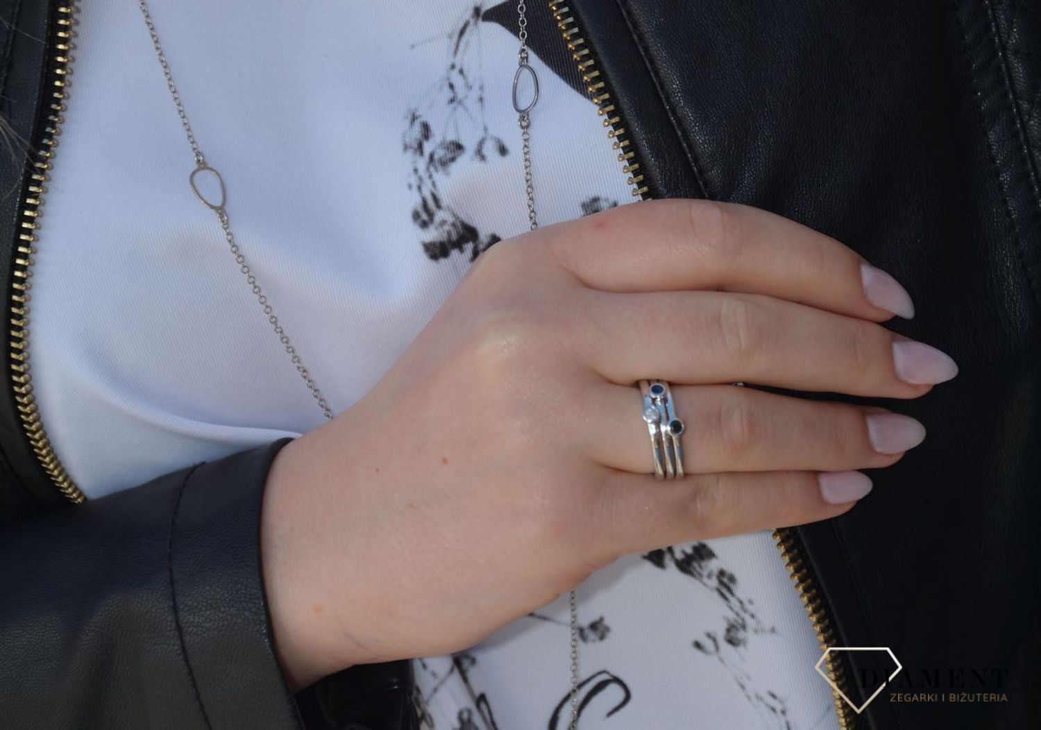 Pierścionek srebrny z oczkiem białym Dall'Acqua DIA-PRS-0955-925.jpg