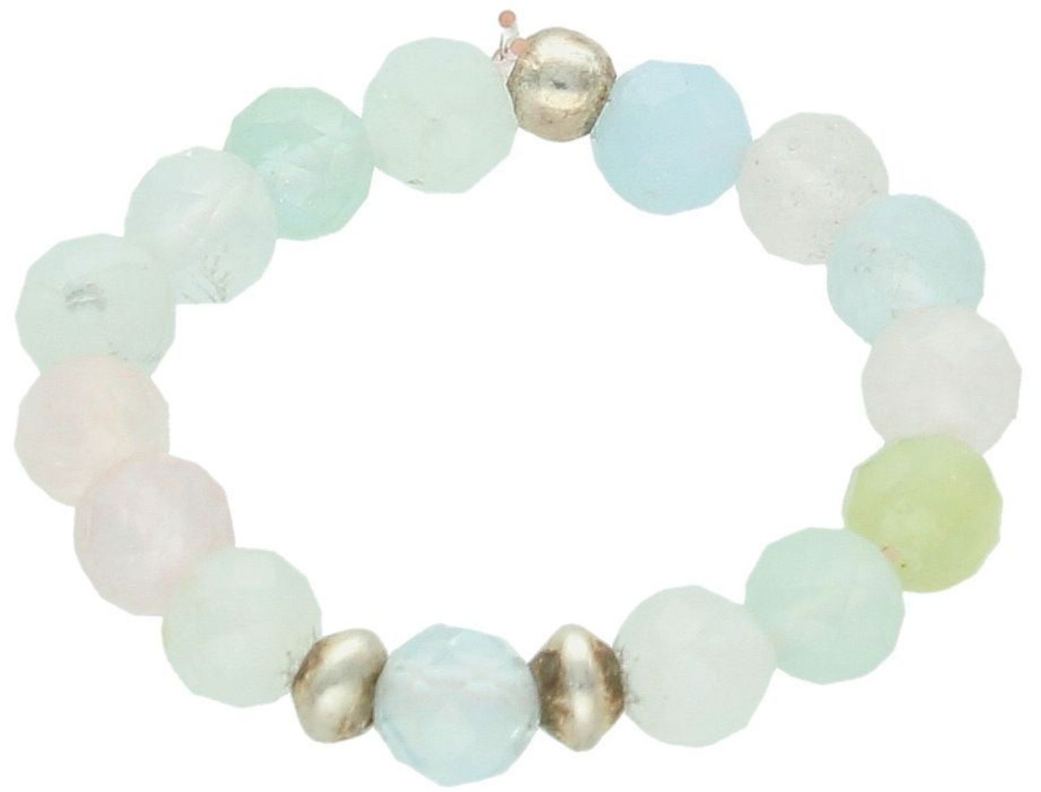 Pierścionek damski na gumce z naturalnym morganitem i kamieniem księżycowym. Srebro 925, rozmiar 16. Model DIA-PRS-10085-925 – delikatna i wyjątkowa biżuteria na każdą okazję.1.jpg