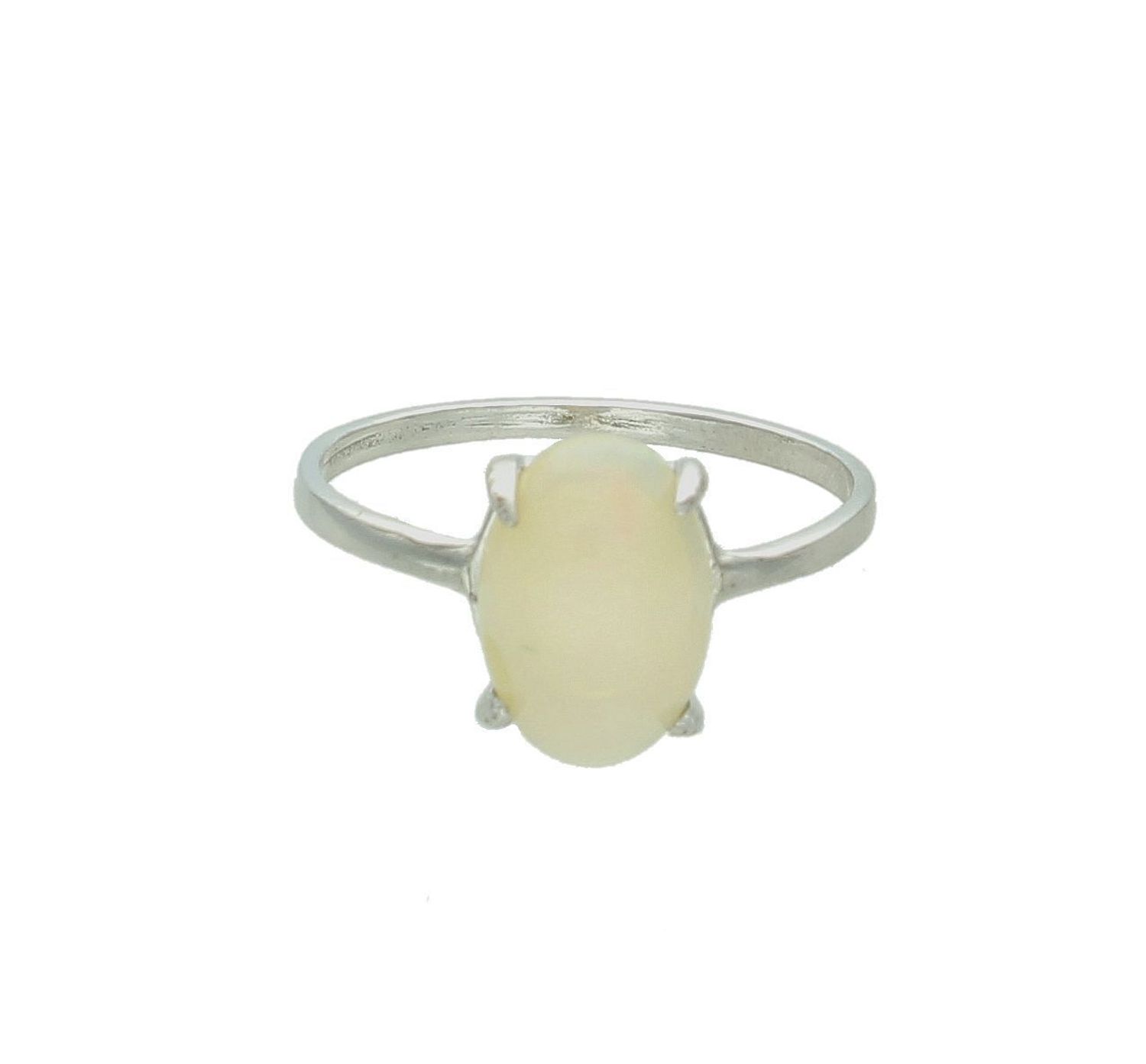 Srebrny pierścionek damski 925 z mlecznym opalem rozmiar 16 DIA-PRS-10095-925.jpg