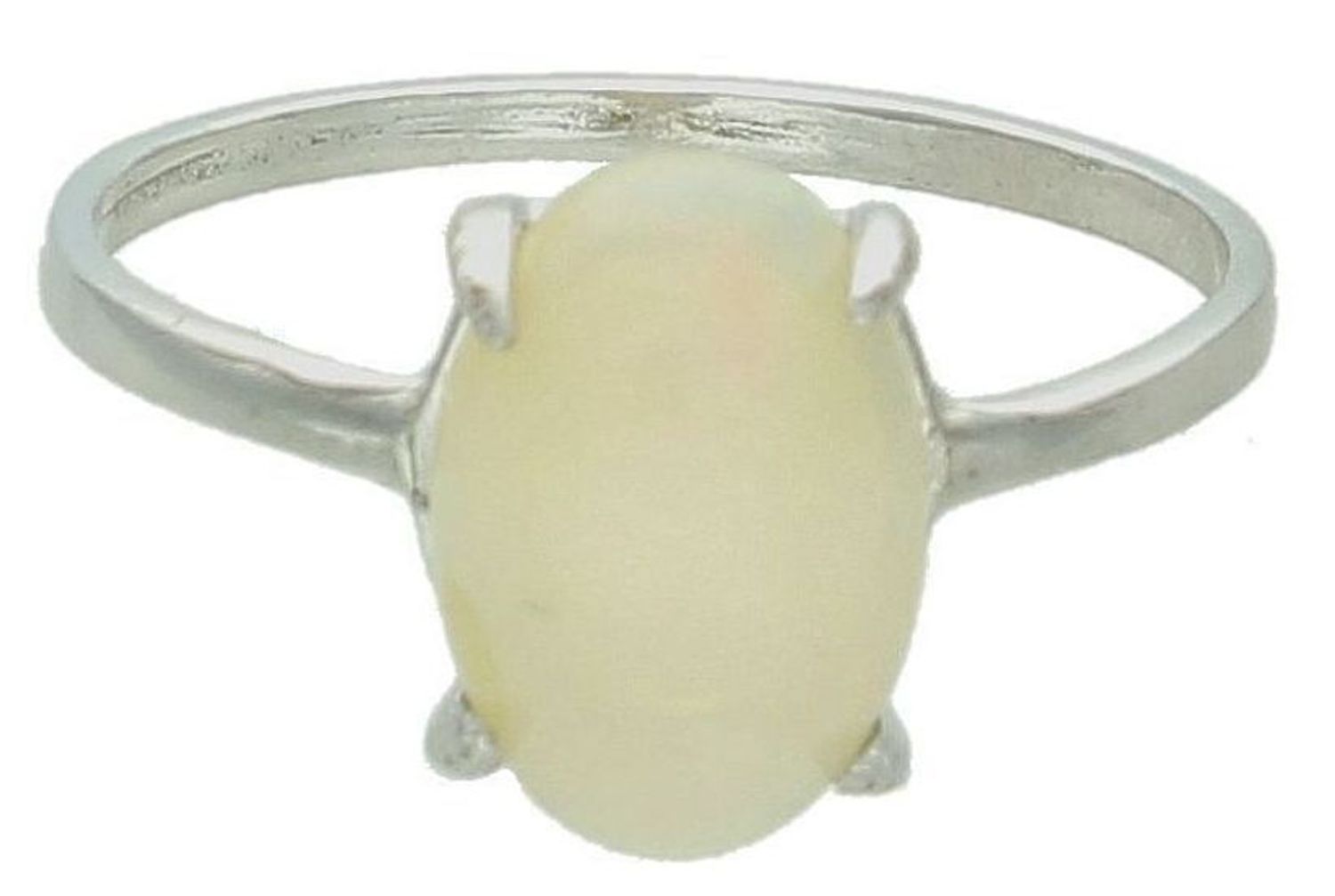 Srebrny pierścionek damski 925 z mlecznym opalem rozmiar 16 DIA-PRS-10095-925.jpg