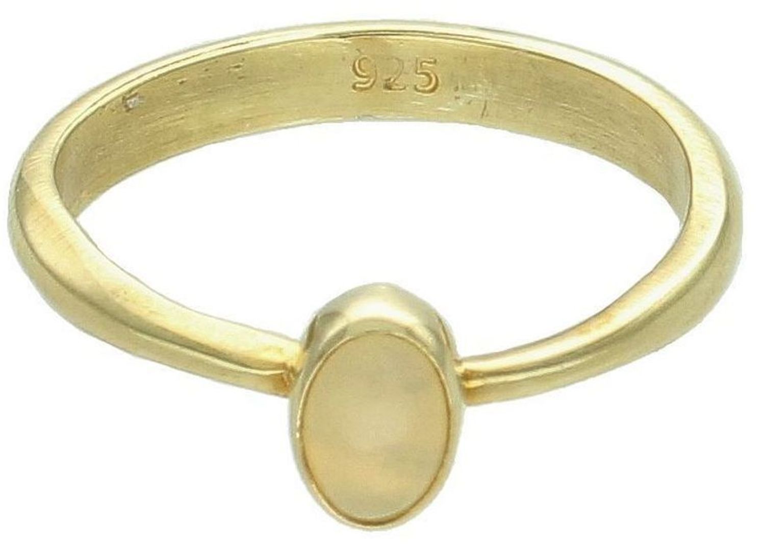 Pierścionek srebrny 925 pozłacany z mlecznym opalem DIA-PRS-10096-925. Srebrny pierścionek damski. Srebrny pierścionek pozłacany. Pierścionek damski na prezent dla kobiety. Pierścionek z opalem.2.jpg