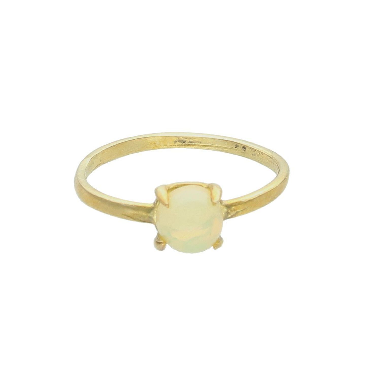 Srebrny pierścionek damski 925 pozłacany z kamieniem księżycowym rozmiar 14 DIA-PRS-10098-925. Srebrny pierścionek damski. Pierścionek damski z kamieniem naturalnym. Srebrny pierścionek damski na prezent..jpg