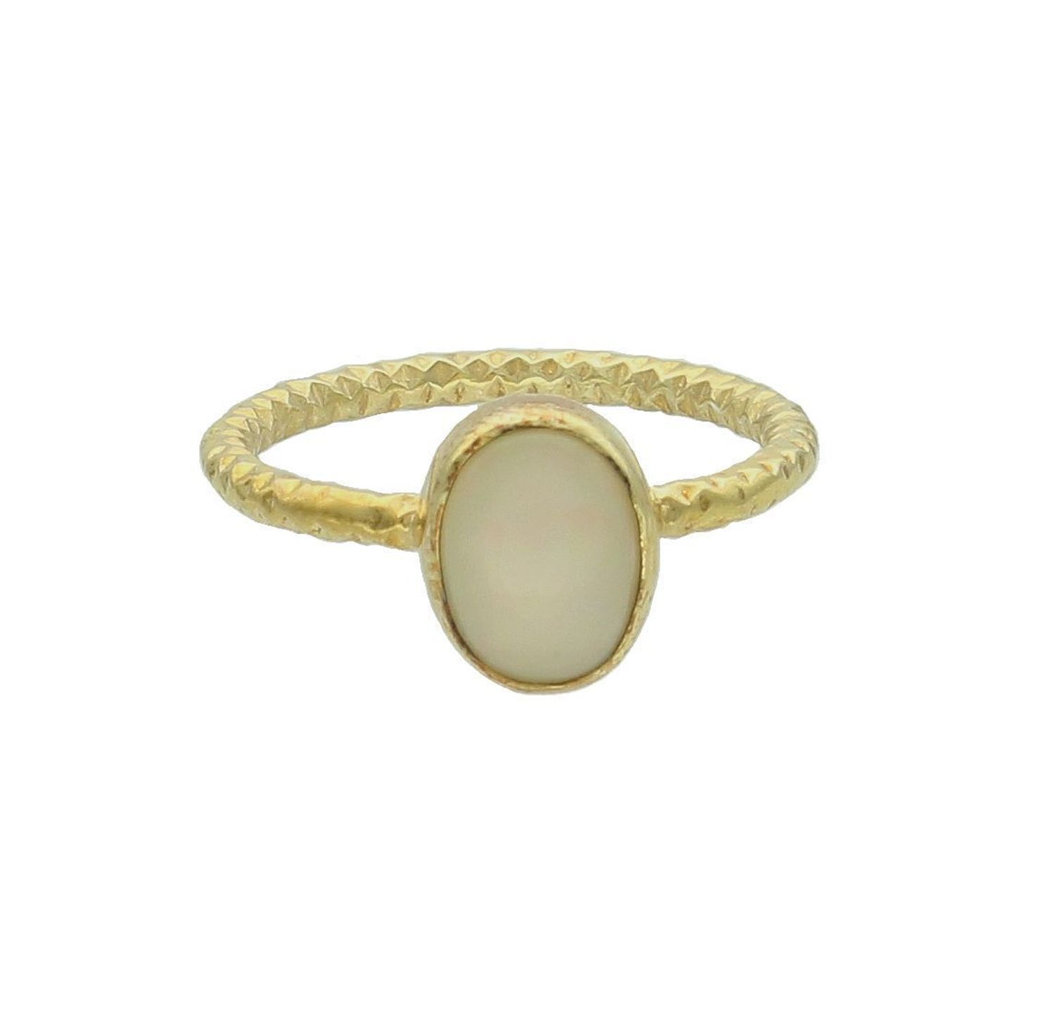 Srebrny pierścionek damski 925 pozłacany z mlecznym opalem rozmiar 14 DIA-PRS-10105-925. Srebrny pierścionek damski. Pierścionek srebrny na prezent. Pierścionek ze srebra z opalem.8.jpg