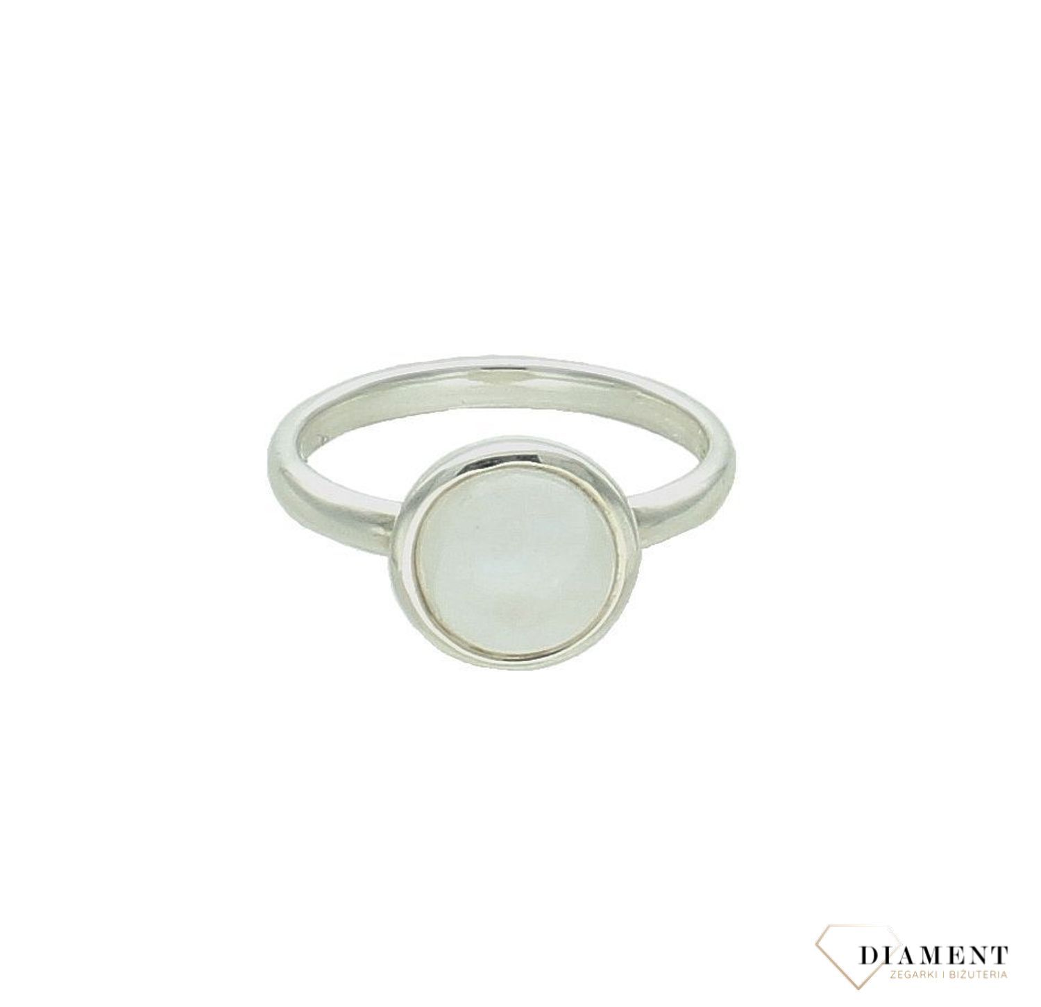 Srebrny pierścionek damski 925 z kamieniem księżycowym rozmiar 13 DIA-PRS-10144-925. Srebrny pierścionek damski. Pierścionek srebrny dla kobiety na prezent. Srebrny damski pierścionek z kamieniem księżycowym.5.jpg